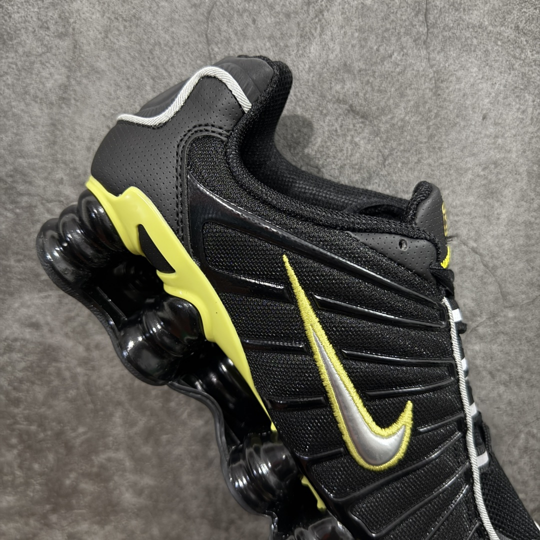 图片[7]-【Max纯原版】原版开发 Nike Shox TL系列 “Racer Yellow”黑黄色 NK Shox TL系列 黑蓝色 复古舒适百搭防滑耐磨低邦柱形气垫休闲跑步鞋 鞋面采用了轻质化的材料打造，搭载鞋带系带系统以及鞋舌部分的特殊控制模块，科技感十足；采用透气纺织品和网眼鞋面与标志性的Nike Shox技术，同时提供更轻盈的感觉和大胆的外观；鞋身大面积采用织物与皮革材质拼接设计，搭配Dri-FITz透气网面，透气性拉满不闷脚。中底前掌搭载Air Max科技，后掌配置Shoxy缓震气柱，前掌气垫提供灵敏回弹，中底的气柱设计也很加分，外观上科技感十足；设计彰显个性，复古造型适配多种穿搭风格。 货号：CN0151-002 尺码：39 40 40.5 41 42 42.5 43 44 44.5 45 45.5 46 46.5 47.5-选品中心