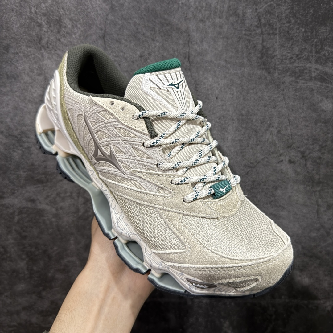 图片[3]-【纯原版】Mizuno 美津侬 WAVE PROPHECY 14S 复古时尚休闲舒适运动跑步鞋 美津浓WAVE机械缓震 可以说是机械缓震跑鞋科技的翘楚有着非凡的适应性，有着充分而持久的缓震能力和轻量化设计，是一双可以陪伴我们日常训练甚至是半马比赛的跑鞋，无论是“跑步初哥”还是“精英老鸟”，只要不是比较夸张的大体重人群，都可以穿着WAVE RIDER 来跑步。如果你不知道跑步穿什么鞋，不知道给别人推荐什么鞋，那么选“美津浓 ” 尺码：36-45-选品中心