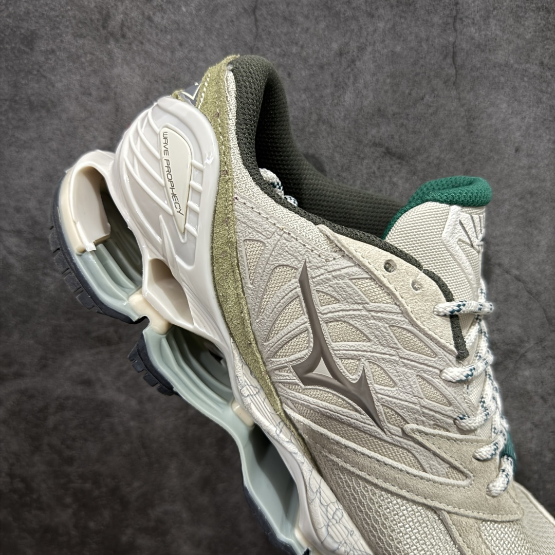 图片[7]-【纯原版】Mizuno 美津侬 WAVE PROPHECY 14S 复古时尚休闲舒适运动跑步鞋 美津浓WAVE机械缓震 可以说是机械缓震跑鞋科技的翘楚有着非凡的适应性，有着充分而持久的缓震能力和轻量化设计，是一双可以陪伴我们日常训练甚至是半马比赛的跑鞋，无论是“跑步初哥”还是“精英老鸟”，只要不是比较夸张的大体重人群，都可以穿着WAVE RIDER 来跑步。如果你不知道跑步穿什么鞋，不知道给别人推荐什么鞋，那么选“美津浓 ” 尺码：36-45-选品中心