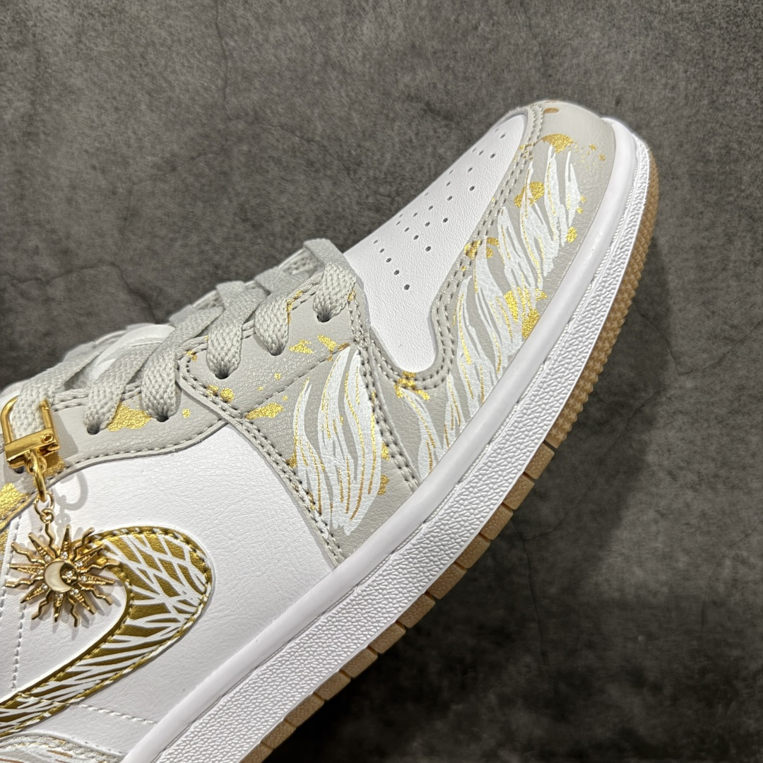 图片[6]-【N版纯原】 Air Jordan 1 Low 乔丹1代低帮定制配色太阳神阿波罗 白金 货号：553558-146 尺码：35.5 36 36.5 37 38.5 39 40 40.5 41 42 42.5 43 44 44.5 45 46 46.5 47.5-选品中心