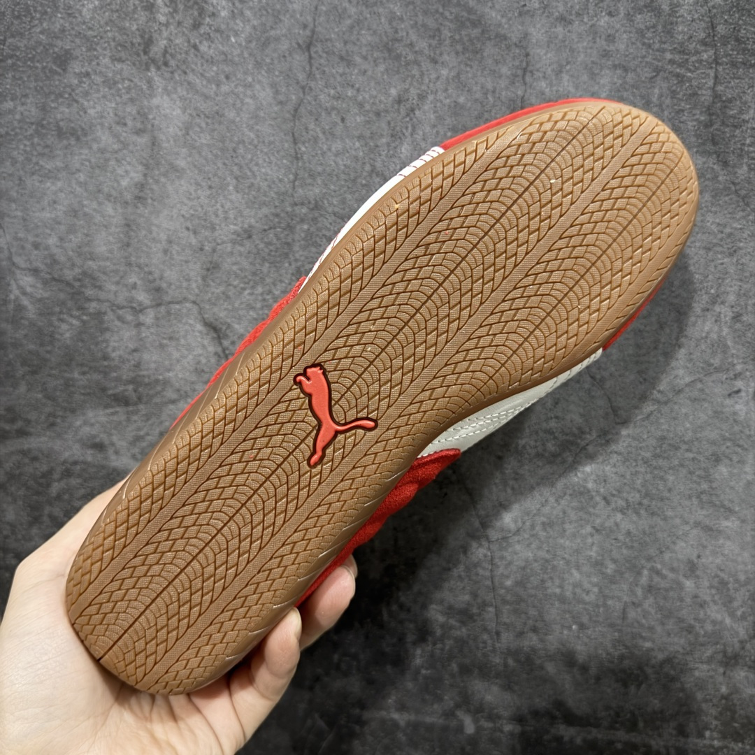 图片[9]-【CS纯原版】Puma Speedcat OG Sparco 舒适运动 防滑轻便 低帮 生活休闲鞋 男女款运动休闲鞋 马年限定 398836-31 市场第一梯队品质 版型 细节 烫金走线 完全碾压市场任意版本 欢迎对比🆚 工厂耗时3个月开发 原装档案原数据纸版楦型 采用固色翻毛皮鞋面材质(正确二次成型\’猛帮\’成型工艺🆚区别市面版本!!) 外置原数据开发轻量耐磨橡胶大底💪🏻 全球知名运动品牌PUMA宝马赛车系列 融合了宝马车队的标志性配色 以趣味十足又前卫复古的设计引领潮流 将赛道精神融入街头时尚 开启前卫竞速之旅 主打前卫复古风 Roma鞋款的鞋侧以复古的流线造型 缀以宝马经典Logo 巧妙吸睛 而Speedcat鞋款以亮眼三色条纹元素缀以舒适鞋面 赋予了独特的个性美学 演绎赛车的无尽能量 尺码：35.5-45-选品中心