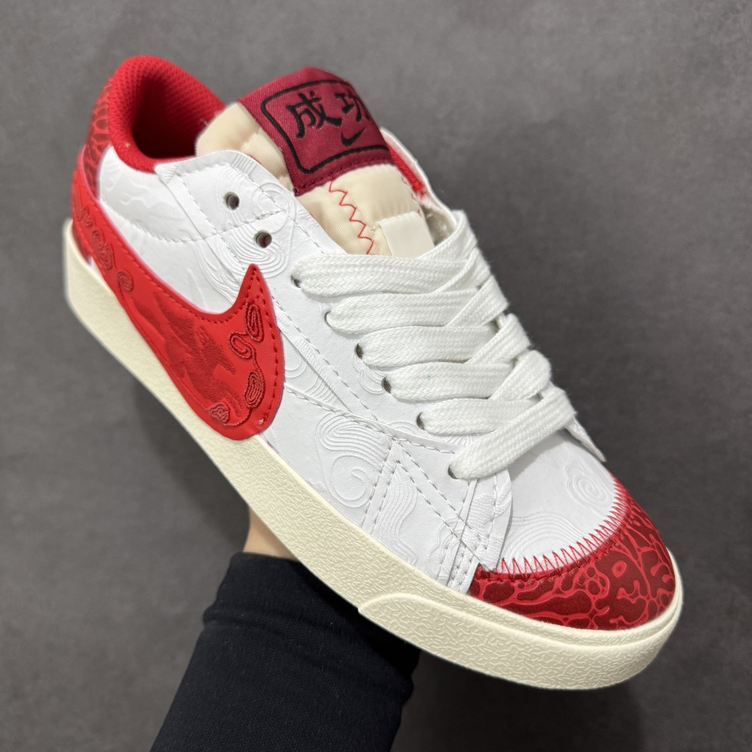 图片[3]-【定制版】NK Blazer Low‘77 Jumbo 马年限定 CNY新年款 经典百搭低帮开拓者休闲运动板鞋 MN2026-003 尺码：36 36.5 37.5 38 38.5 39 40 40.5 41 42 42.5 43 44 45 编码：GLB220230-选品中心
