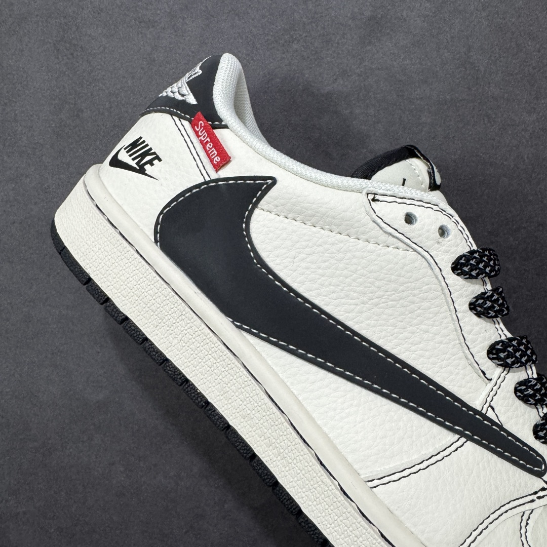 图片[6]-【定制版】Travis Scott x Jordan 1 Low 高端定制 乔丹倒勾低帮休闲板鞋 大厂纯原品质出货 纯正版型 定制鞋盒 皮料切割干净无任何毛边 细节完美 超高清洁度 货号：HH7518-088 尺码：36 36.5 37.5 38 38.5 39 40 40.5 41 42 42.5 43 44 44.5 45-选品中心