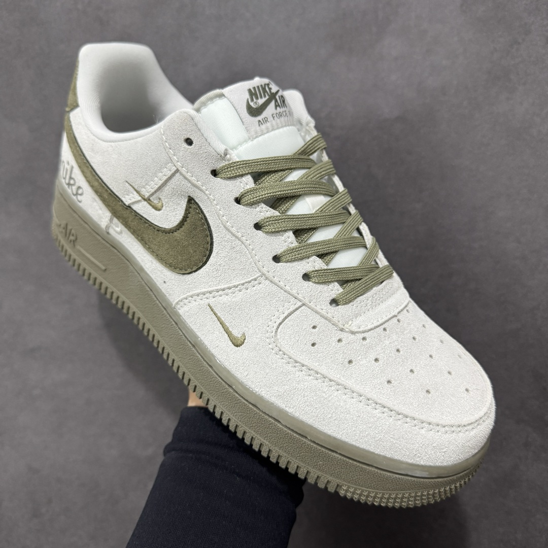 图片[3]-【定制版】Nike Air Force 1\’07 Low 橄榄绿米白 空军一号低帮休闲板鞋  #原楦头原纸板 高端定制鞋盒 原厂鞋底 超高清洁度 细节完美 货号：DF0188-122  尺码：36 36.5 37.5 38 38.5 39 40 40.5 41 42 42.5 43 44 44.5 45-选品中心