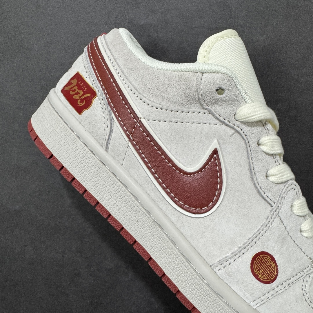 图片[6]-【定制版】Air Jordan 1 Low AJ1 乔1马年限定 马到成功 高端定制 低帮复古篮球鞋 SM6668-513  #定制鞋盒 大厂纯原品质出货 超高清洁度 皮料切割干净无任何毛边 细节完美  尺码：36 36.5 37.5 38 38.5 39 40 40.5 41 42 42.5 43 44 44.5 45-选品中心