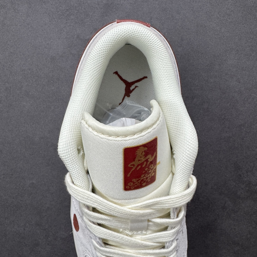 图片[7]-【定制版】Air Jordan 1 Low AJ1 乔1马年限定 马到成功 高端定制 低帮复古篮球鞋 SM6668-513  #定制鞋盒 大厂纯原品质出货 超高清洁度 皮料切割干净无任何毛边 细节完美  尺码：36 36.5 37.5 38 38.5 39 40 40.5 41 42 42.5 43 44 44.5 45-选品中心