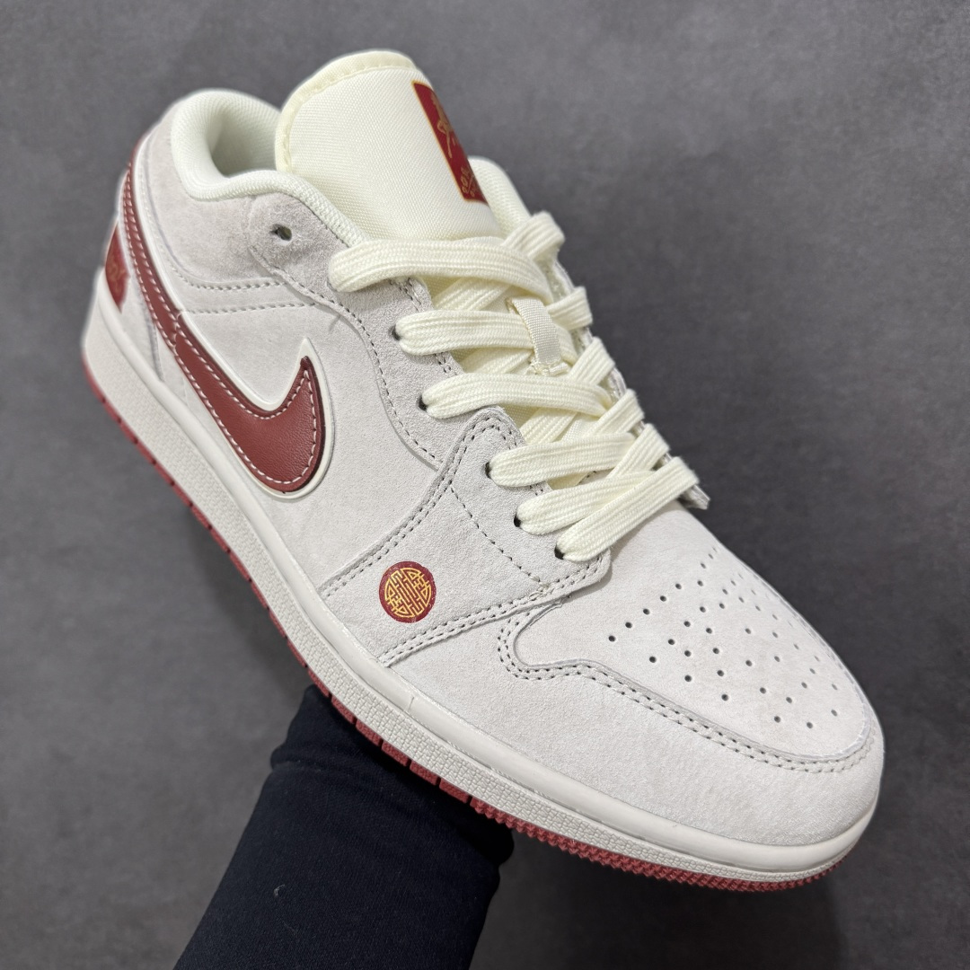 图片[3]-【定制版】Air Jordan 1 Low AJ1 乔1马年限定 马到成功 高端定制 低帮复古篮球鞋 SM6668-513  #定制鞋盒 大厂纯原品质出货 超高清洁度 皮料切割干净无任何毛边 细节完美  尺码：36 36.5 37.5 38 38.5 39 40 40.5 41 42 42.5 43 44 44.5 45-选品中心