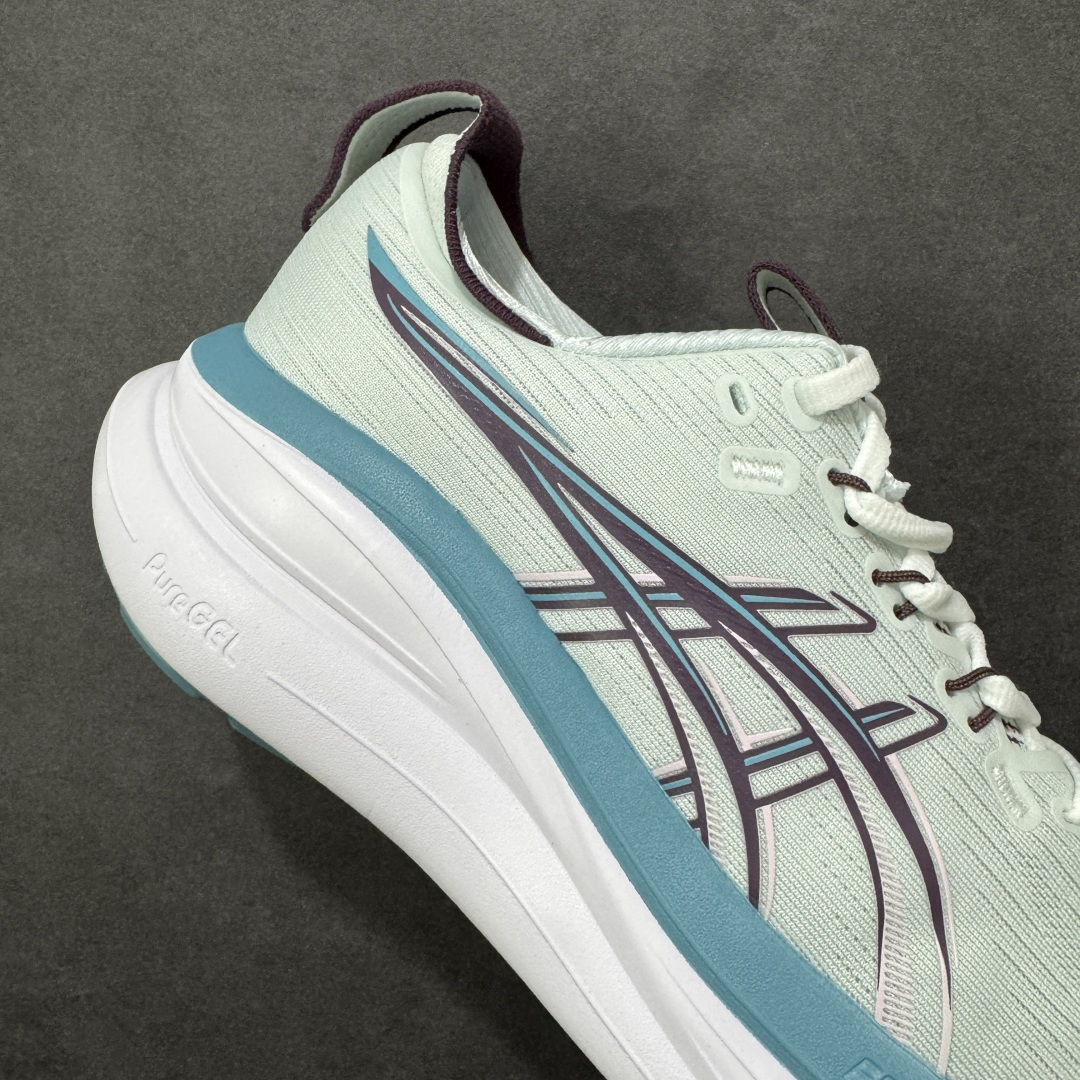 图片[6]-【公司级】Asics Gel-Nimbus 28 舒适防滑耐磨低帮休闲跑步鞋 鞋底采用了轻质发泡材料 并在后跟和前掌处采用了ASICS亚瑟士核心科技-GEL缓震胶 赋予鞋款强大的缓冲性能 提供了更柔软适的穿着体验 而在原有设计的启发之上 此次鞋款采用更贴合当今潮流趋势的材料和创新技术 展现出纽约充满活力的都市精神 货号：1011C296-400 尺码：36-45-选品中心