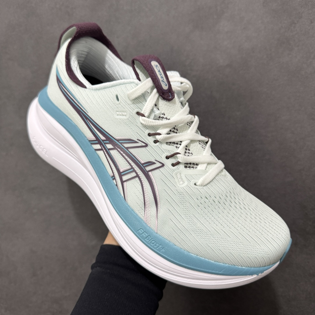 图片[3]-【公司级】Asics Gel-Nimbus 28 舒适防滑耐磨低帮休闲跑步鞋 鞋底采用了轻质发泡材料 并在后跟和前掌处采用了ASICS亚瑟士核心科技-GEL缓震胶 赋予鞋款强大的缓冲性能 提供了更柔软适的穿着体验 而在原有设计的启发之上 此次鞋款采用更贴合当今潮流趋势的材料和创新技术 展现出纽约充满活力的都市精神 货号：1011C296-400 尺码：36-45-选品中心