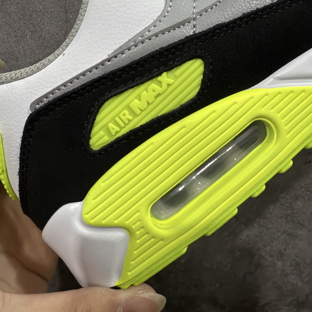 图片[3]-【Max纯原版】Nike Air Max 90 Leather 舒适时尚减震耐磨透气 低帮 气垫 休闲跑步鞋 男款 货号：CD6864-101 顶级90款问市 开发数月 原版开发 多道QC质检 鞋型完美复刻 原厂级别工艺 正确色卡 正确气垫蓝光 正确大底 独家私模 采用进口头层牛皮拼接 定位高端市场 行业标杆工艺 尺码：39 40 40.5 41 42 42.5 43 44 44.5 45 46-选品中心