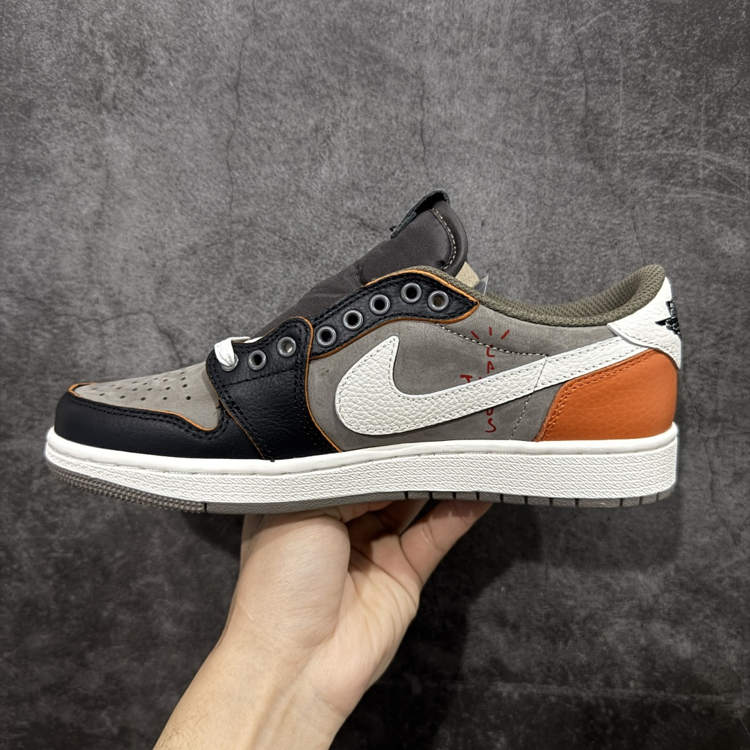 图片[2]-【纯原头层】Travis Scott x Fragment x Air Jordan AJ1 Low OG SP 三方联名倒勾低帮 市面最强公司级原装纸板原楦开发 极致鞋型一眼正即视感 #独家私模原档案开模，自动区别市面普通版本 #全鞋采用东莞头层皮，用料绝不含糊 #飞翼3D高频立体感十足 细节全方面到位 #全鞋电脑车线 顶级工艺 完美清洁度 货号：CQ4277 011 尺码：36 36.5 37.5 38 38.5 39 40 40.5 41 42 42.5 43 44 45 46-选品中心