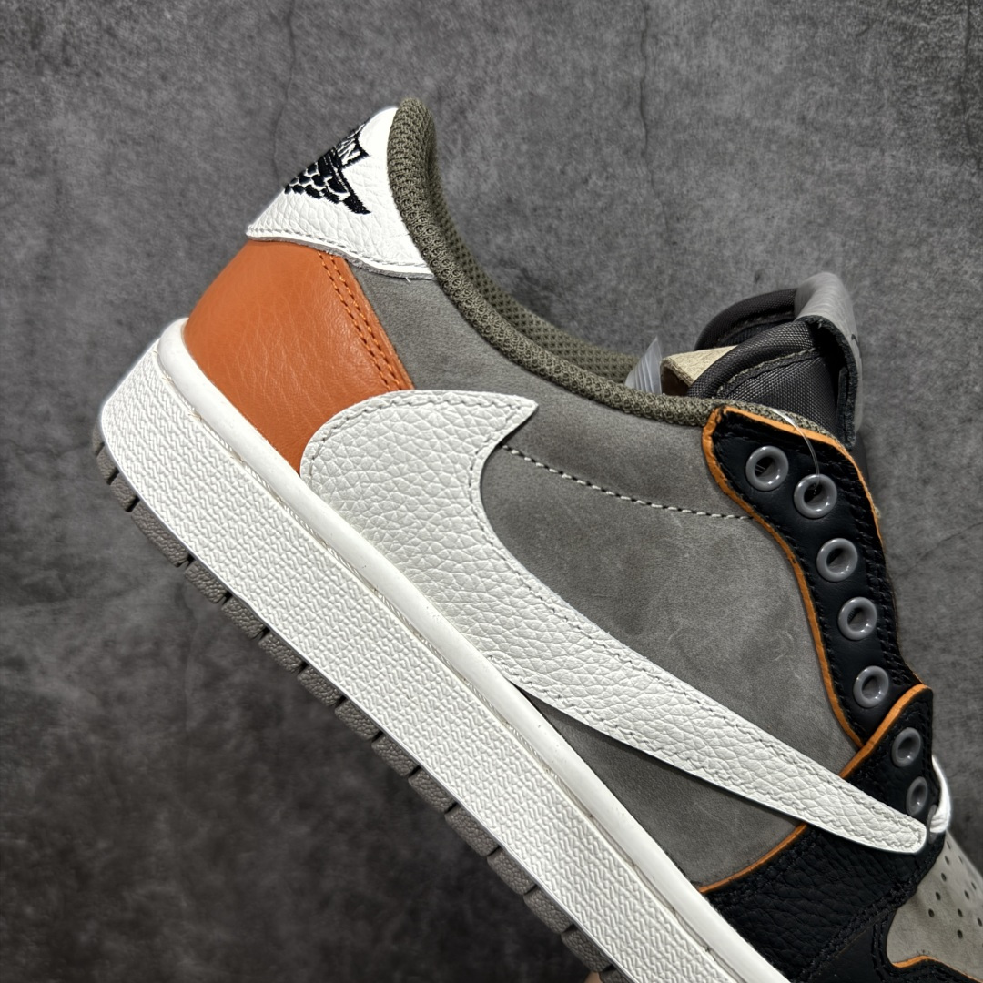 图片[7]-【纯原头层】Travis Scott x Fragment x Air Jordan AJ1 Low OG SP 三方联名倒勾低帮 市面最强公司级原装纸板原楦开发 极致鞋型一眼正即视感 #独家私模原档案开模，自动区别市面普通版本 #全鞋采用东莞头层皮，用料绝不含糊 #飞翼3D高频立体感十足 细节全方面到位 #全鞋电脑车线 顶级工艺 完美清洁度 货号：CQ4277 011 尺码：36 36.5 37.5 38 38.5 39 40 40.5 41 42 42.5 43 44 45 46-选品中心