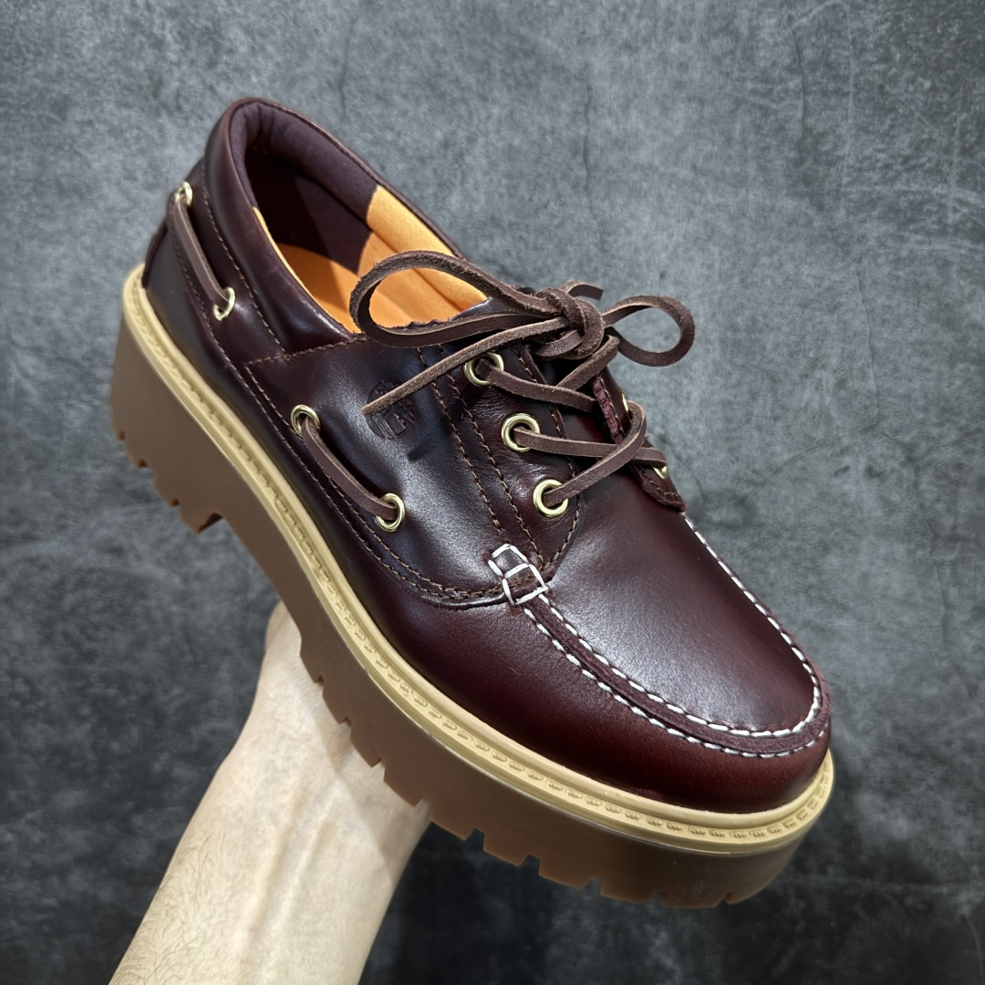 图片[3]-【莞产版本】Timberland添柏岚 Stone Street 舒适百搭 休闲单鞋 穿着舒适 防滑 可户外城市多用途穿着 无惧任何复杂地形 设计感十足 时尚拼色百搭款 采用进口头层牛皮拼接面料 可户外可通勤穿搭 实用而时尚 可与各式休闲造型轻松搭配是醒目的点睛之笔 尺码：35 36 37 38 39 40 41 42-选品中心