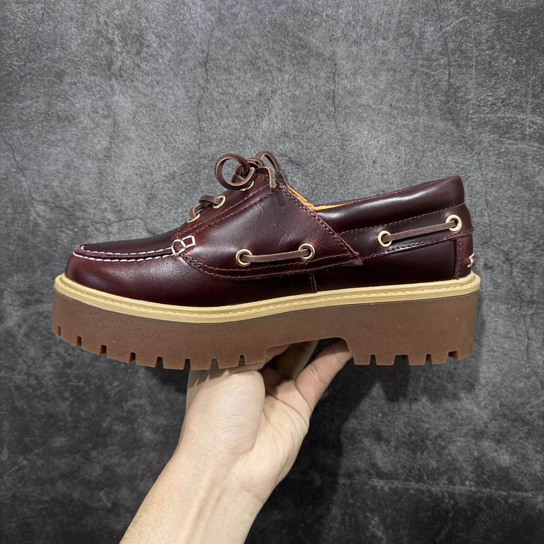 图片[2]-【莞产版本】Timberland添柏岚 Stone Street 舒适百搭 休闲单鞋 穿着舒适 防滑 可户外城市多用途穿着 无惧任何复杂地形 设计感十足 时尚拼色百搭款 采用进口头层牛皮拼接面料 可户外可通勤穿搭 实用而时尚 可与各式休闲造型轻松搭配是醒目的点睛之笔 尺码：35 36 37 38 39 40 41 42-选品中心