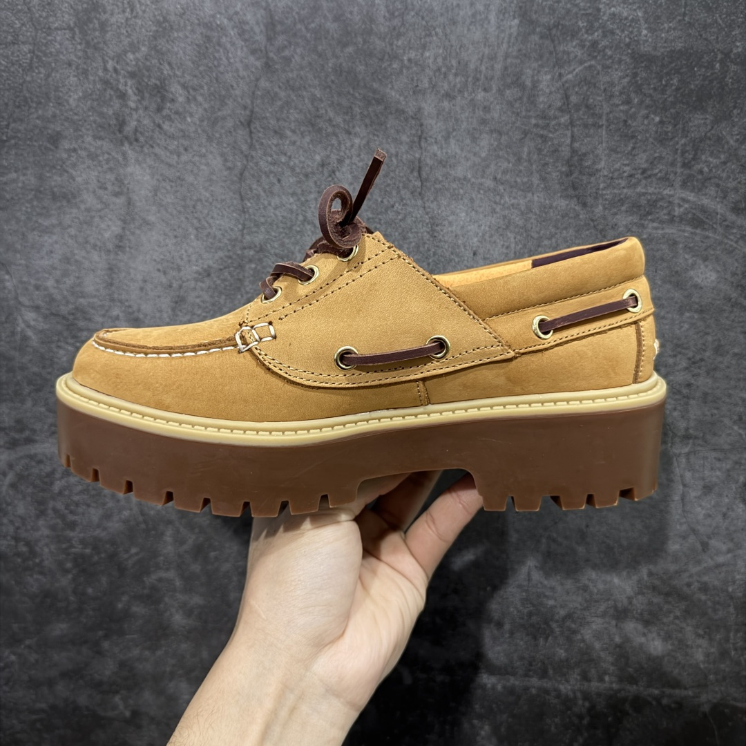 图片[2]-【莞产版本】Timberland添柏岚 Stone Street 舒适百搭 休闲单鞋 穿着舒适 防滑 可户外城市多用途穿着 无惧任何复杂地形 设计感十足 时尚拼色百搭款 采用进口头层牛皮拼接面料 可户外可通勤穿搭 实用而时尚 可与各式休闲造型轻松搭配是醒目的点睛之笔 尺码：35 36 37 38 39 40 41 42-选品中心