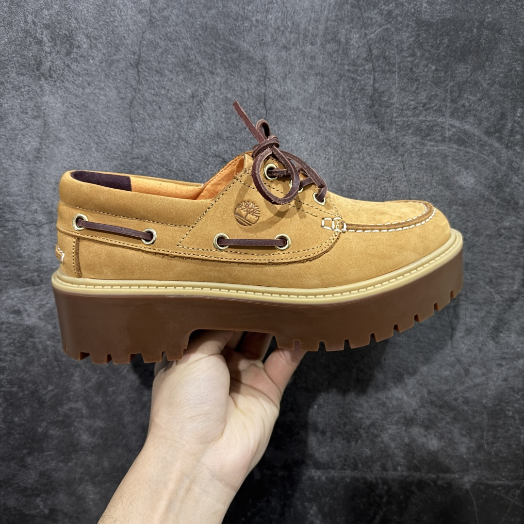 【莞产版本】Timberland添柏岚 Stone Street 舒适百搭 休闲单鞋 穿着舒适 防滑 可户外城市多用途穿着 无惧任何复杂地形 设计感十足 时尚拼色百搭款 采用进口头层牛皮拼接面料 可户外可通勤穿搭 实用而时尚 可与各式休闲造型轻松搭配是醒目的点睛之笔 尺码：35 36 37 38 39 40 41 42-选品中心