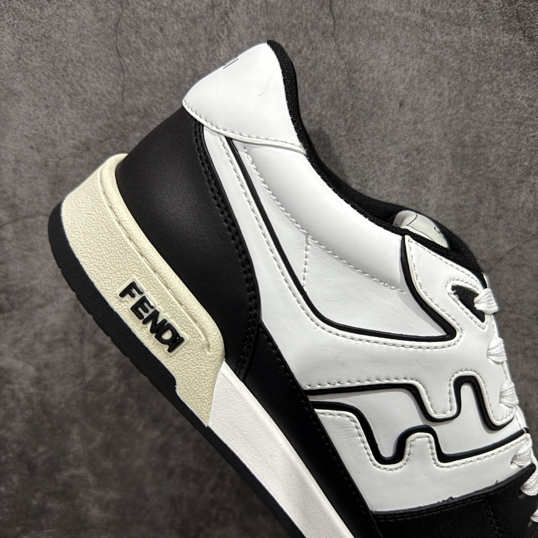 图片[7]-【YS纯原】广奢高端货 FENDI芬迪 Match 绒面皮革 压纹系带 男女同款 黑白红底经典款 ✦ 官方同源渠道 · 原装订单 ✦ 专柜全套包装＋原装配件齐全 ✦ 鞋底内置核心防伪芯片 · 可感应 ✦ FENDI Match 最新爆款情侣款板鞋 ✦ 高工艺无缝细空胶技术 ✦ 贴楦误差仅 0.05mm ✦ 固特异内外锁死工艺 ✦ 最大弯折也不开胶 · 环保无异味 ✦ 麂皮＋胶片拼接鞋面，质感更高级 ✦ Logo内里使用毛巾绒MX，脚感细腻温柔 尺码：35-46-选品中心