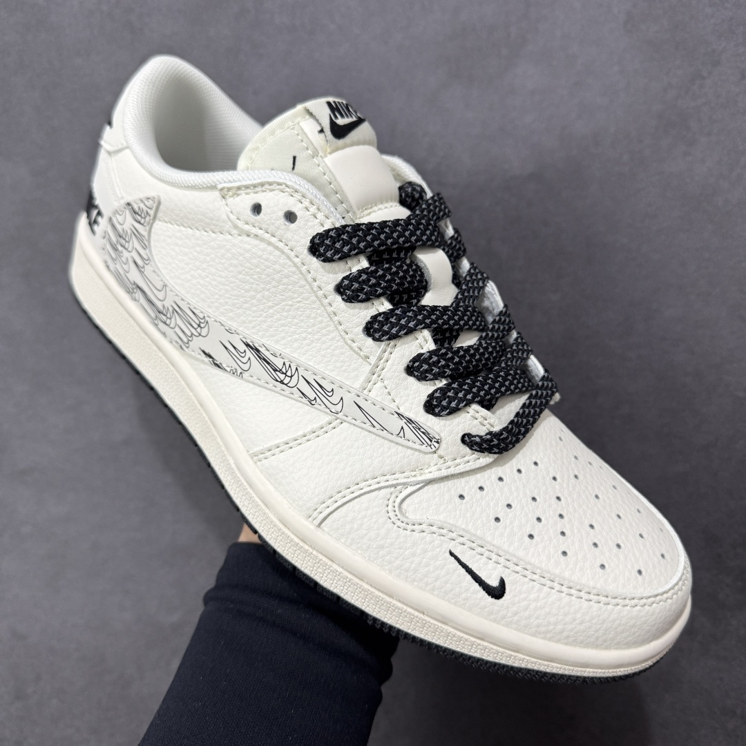 图片[3]-【定制版】Jordan 1 Low 倒勾低帮休闲版本 原厂全头层皮 大厂纯原品质出货 纯正版型 定制鞋盒 皮料切割干净无任何毛边 细节完美 超高清洁度 货号：HH7518-091 尺码：36 36.5 37.5 38 38.5 39 40 40.5 41 42 42.5 43 44 44.5 45-选品中心