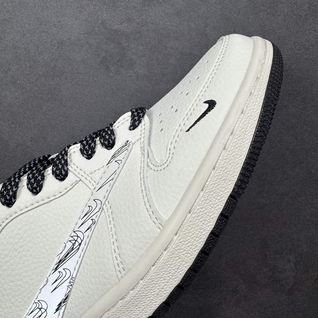 图片[5]-【定制版】Jordan 1 Low 倒勾低帮休闲版本 原厂全头层皮 大厂纯原品质出货 纯正版型 定制鞋盒 皮料切割干净无任何毛边 细节完美 超高清洁度 货号：HH7518-091 尺码：36 36.5 37.5 38 38.5 39 40 40.5 41 42 42.5 43 44 44.5 45-选品中心