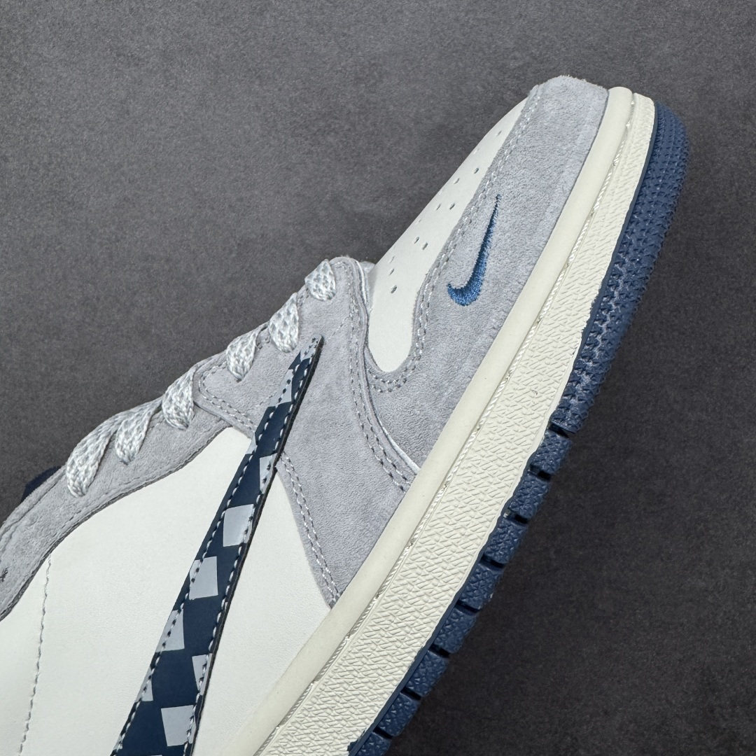 图片[5]-【定制版】Travis Scott x Jordan 1 Low 高端定制 乔丹倒勾低帮休闲板鞋 大厂纯原品质出货 纯正版型 定制鞋盒 皮料切割干净无任何毛边 细节完美 超高清洁度 货号：LD2028-076 尺码：36 36.5 37.5 38 38.5 39 40 40.5 41 42 42.5 43 44 44.5 45-选品中心