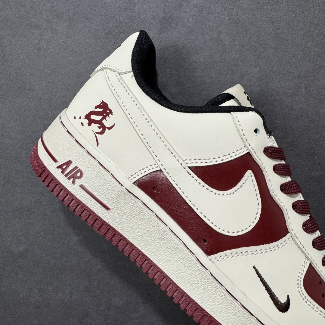 图片[6]-【定制版】NIke Air Force 1 \’07 Low “马年限定–米脂胭红” 空军一号低帮 运动鞋 休闲鞋 折边针车 工艺难度大 原楦头原纸板 高端定制鞋盒 原厂鞋底 超高清洁度 细节完美 货号：NH0601-514 尺码：36 36.5 37.5 38 38.5 39 40 40.5 41 42 42.5 43 44 44.5 45-选品中心