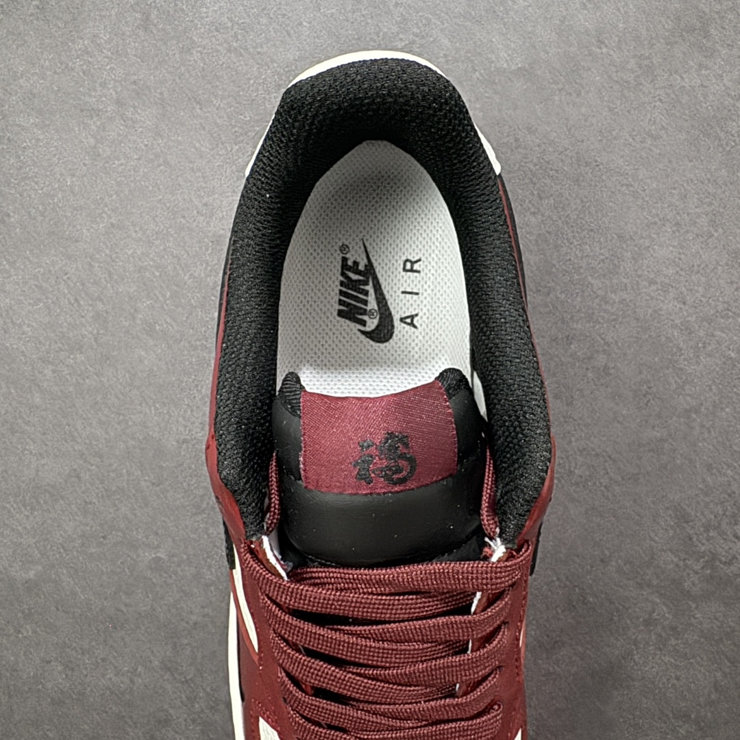 图片[7]-【定制版】NIke Air Force 1 \’07 Low “马年限定–栆红奶白” 空军一号低帮 运动鞋 休闲鞋 折边针车 工艺难度大 原楦头原纸板 高端定制鞋盒 原厂鞋底 超高清洁度 细节完美 货号：HF3148-102 尺码：36 36.5 37.5 38 38.5 39 40 40.5 41 42 42.5 43 44 44.5 45-选品中心