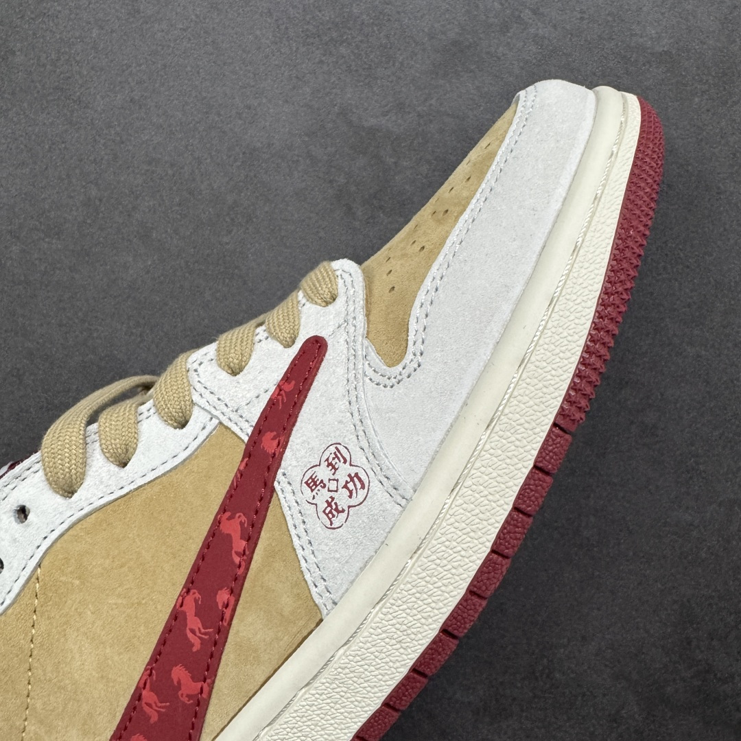 图片[5]-【定制版】Jordan 1 Low 马年限定 倒勾低帮休闲版本 原厂全头层皮 大厂纯原品质出货 纯正版型 定制鞋盒 皮料切割干净无任何毛边 细节完美 超高清洁度 货号：LX1988-807 尺码：36 36.5 37.5 38 38.5 39 40 40.5 41 42 42.5 43 44 44.5 45-选品中心