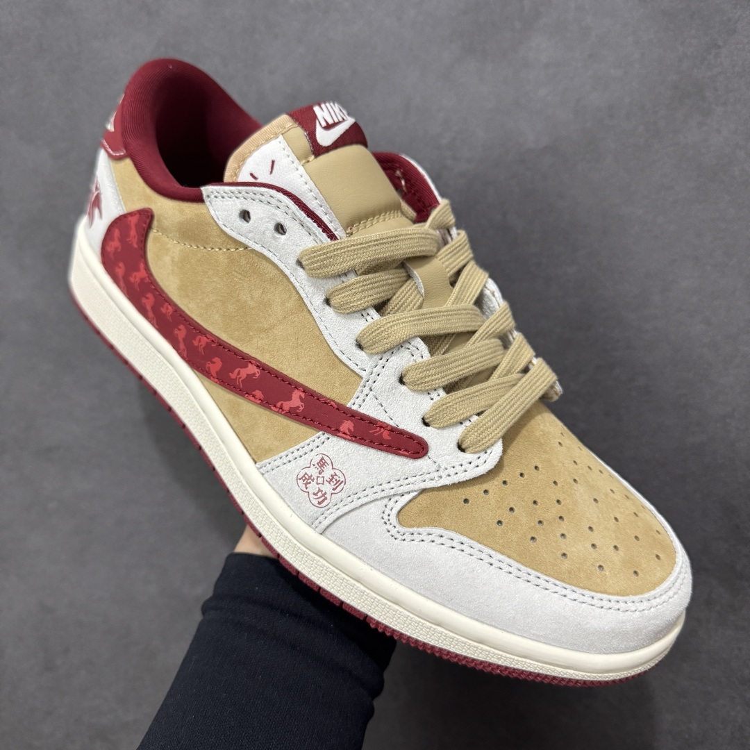 图片[3]-【定制版】Jordan 1 Low 马年限定 倒勾低帮休闲版本 原厂全头层皮 大厂纯原品质出货 纯正版型 定制鞋盒 皮料切割干净无任何毛边 细节完美 超高清洁度 货号：LX1988-807 尺码：36 36.5 37.5 38 38.5 39 40 40.5 41 42 42.5 43 44 44.5 45-选品中心