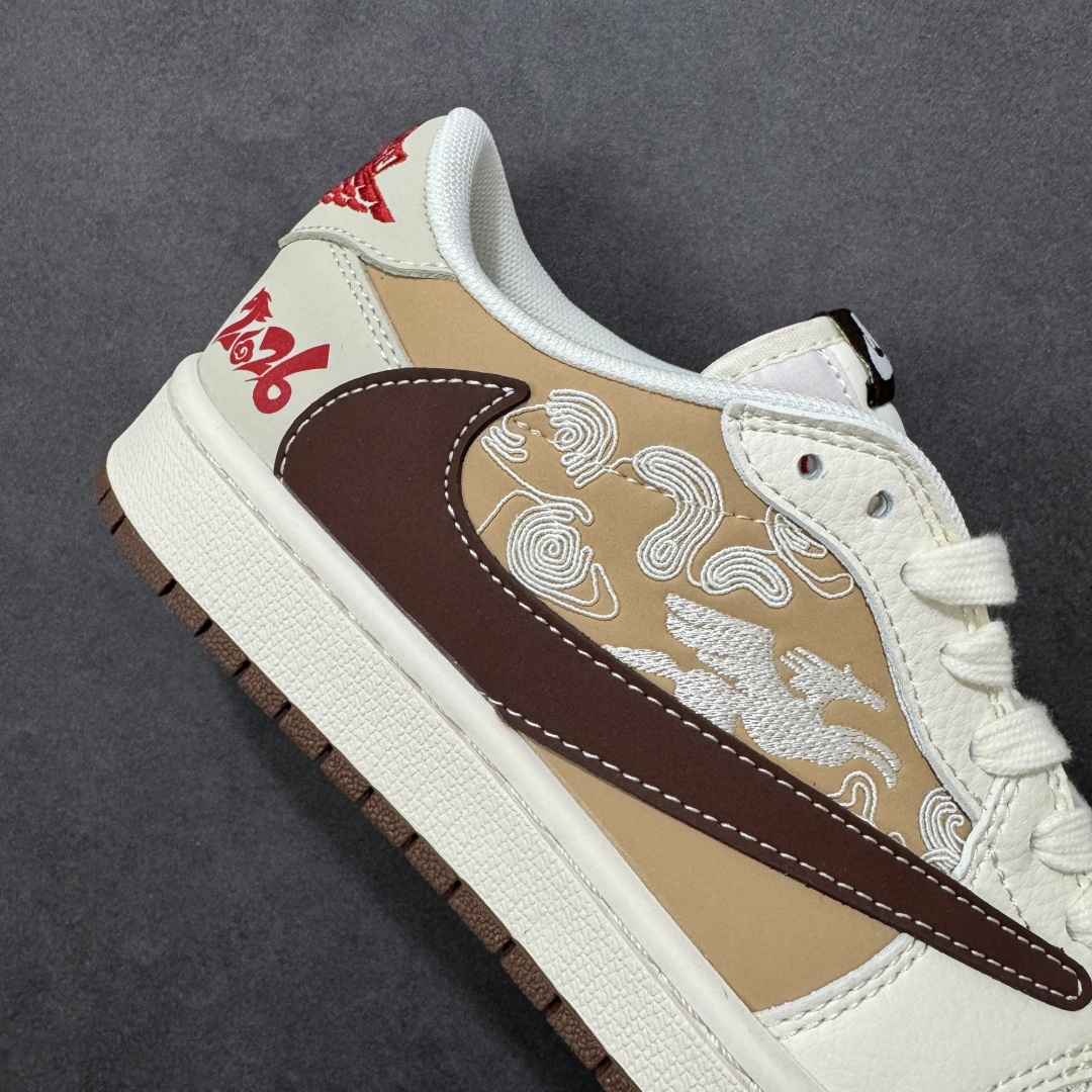 图片[6]-【定制版】Jordan 1 Low 马年限定 倒勾低帮休闲版本 原厂全头层皮 大厂纯原品质出货 纯正版型 定制鞋盒 皮料切割干净无任何毛边 细节完美 超高清洁度 货号：JY6988-146 尺码：36 36.5 37.5 38 38.5 39 40 40.5 41 42 42.5 43 44 44.5 45-选品中心