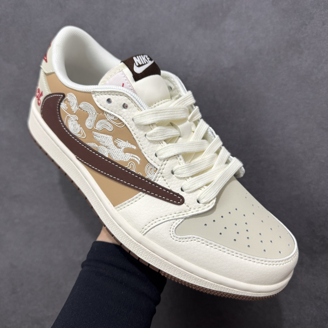 图片[3]-【定制版】Jordan 1 Low 马年限定 倒勾低帮休闲版本 原厂全头层皮 大厂纯原品质出货 纯正版型 定制鞋盒 皮料切割干净无任何毛边 细节完美 超高清洁度 货号：JY6988-146 尺码：36 36.5 37.5 38 38.5 39 40 40.5 41 42 42.5 43 44 44.5 45-选品中心