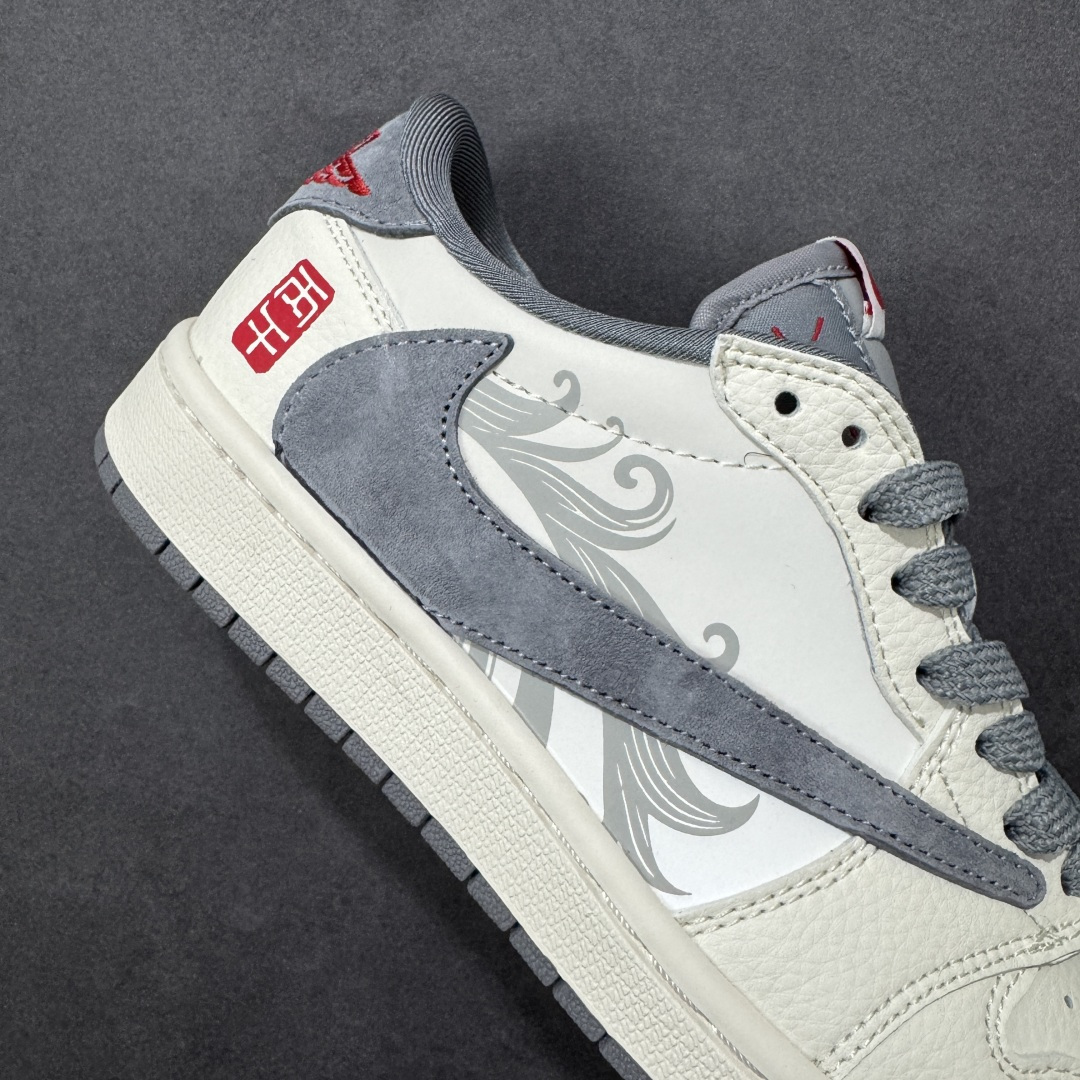 图片[6]-【定制版】Jordan 1 Low 马年限定 倒勾低帮休闲版本 原厂全头层皮 大厂纯原品质出货 纯正版型 定制鞋盒 皮料切割干净无任何毛边 细节完美 超高清洁度 货号：XT6998-116 尺码：36 36.5 37.5 38 38.5 39 40 40.5 41 42 42.5 43 44 44.5 45-选品中心