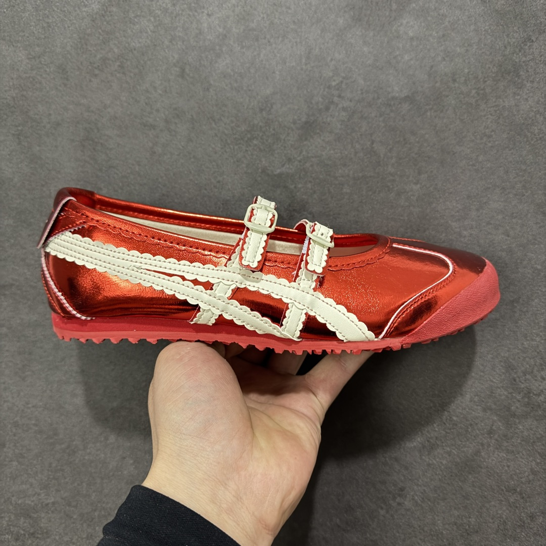 【公司级】Onitsuka Tiger鬼塚虎 MEXICO 66 TGRS 舒适 平跟 玛丽珍鞋 女款 红色 货号：1182A708-700 尺码：36 37 37.5 38 39 39.5 40-选品中心