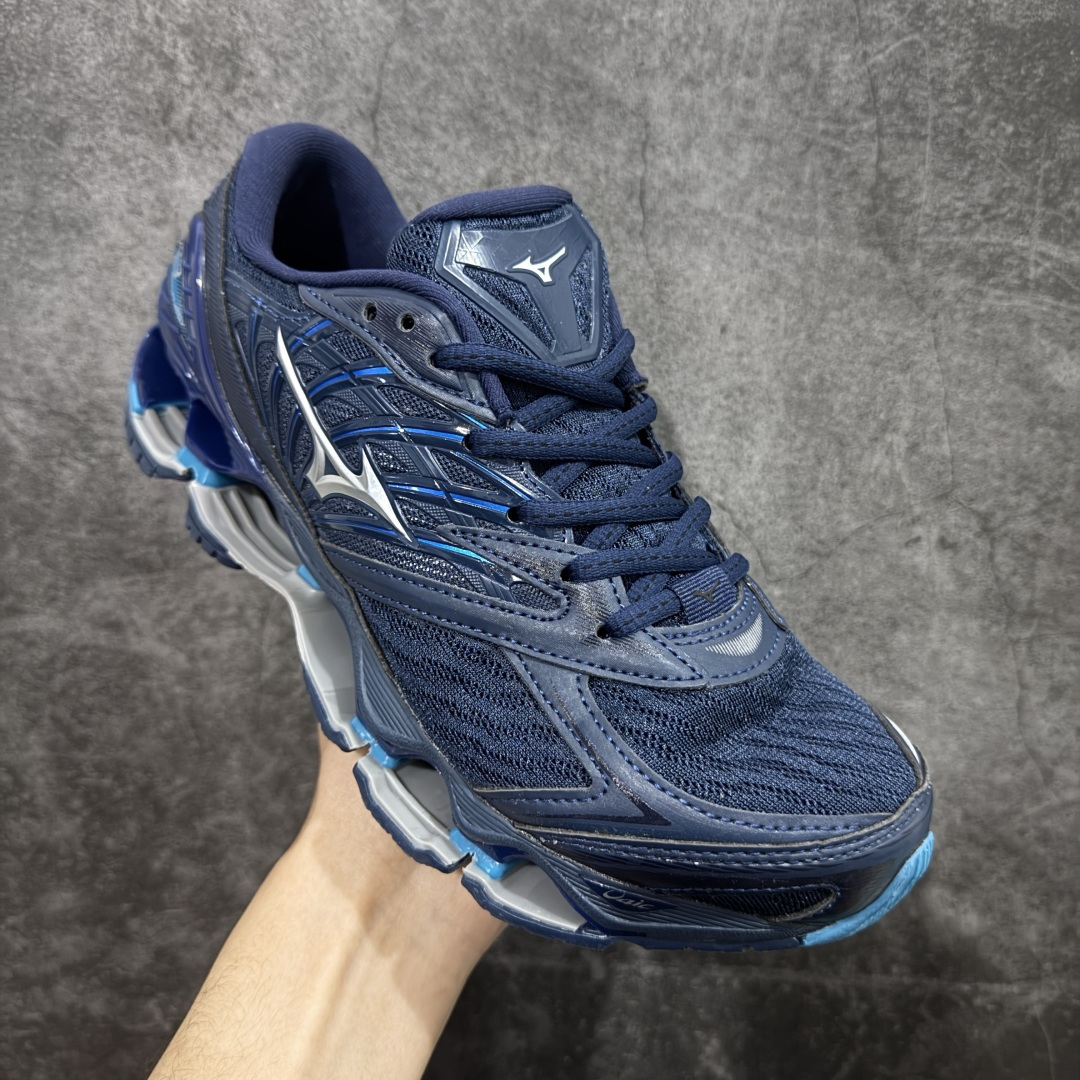 图片[3]-【纯原版】Mizuno 美津侬 WAVE PROPHECY 14S 复古时尚休闲舒适运动跑步鞋 美津浓WAVE机械缓震 可以说是机械缓震跑鞋科技的翘楚有着非凡的适应性，有着充分而持久的缓震能力和轻量化设计，是一双可以陪伴我们日常训练甚至是半马比赛的跑鞋，无论是“跑步初哥”还是“精英老鸟”，只要不是比较夸张的大体重人群，都可以穿着WAVE RIDER 来跑步。如果你不知道跑步穿什么鞋，不知道给别人推荐什么鞋，那么选“美津浓 ” 尺码：36-45-选品中心