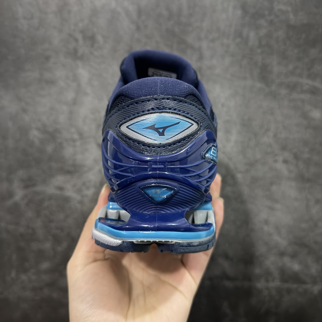 图片[4]-【纯原版】Mizuno 美津侬 WAVE PROPHECY 14S 复古时尚休闲舒适运动跑步鞋 美津浓WAVE机械缓震 可以说是机械缓震跑鞋科技的翘楚有着非凡的适应性，有着充分而持久的缓震能力和轻量化设计，是一双可以陪伴我们日常训练甚至是半马比赛的跑鞋，无论是“跑步初哥”还是“精英老鸟”，只要不是比较夸张的大体重人群，都可以穿着WAVE RIDER 来跑步。如果你不知道跑步穿什么鞋，不知道给别人推荐什么鞋，那么选“美津浓 ” 尺码：36-45-选品中心