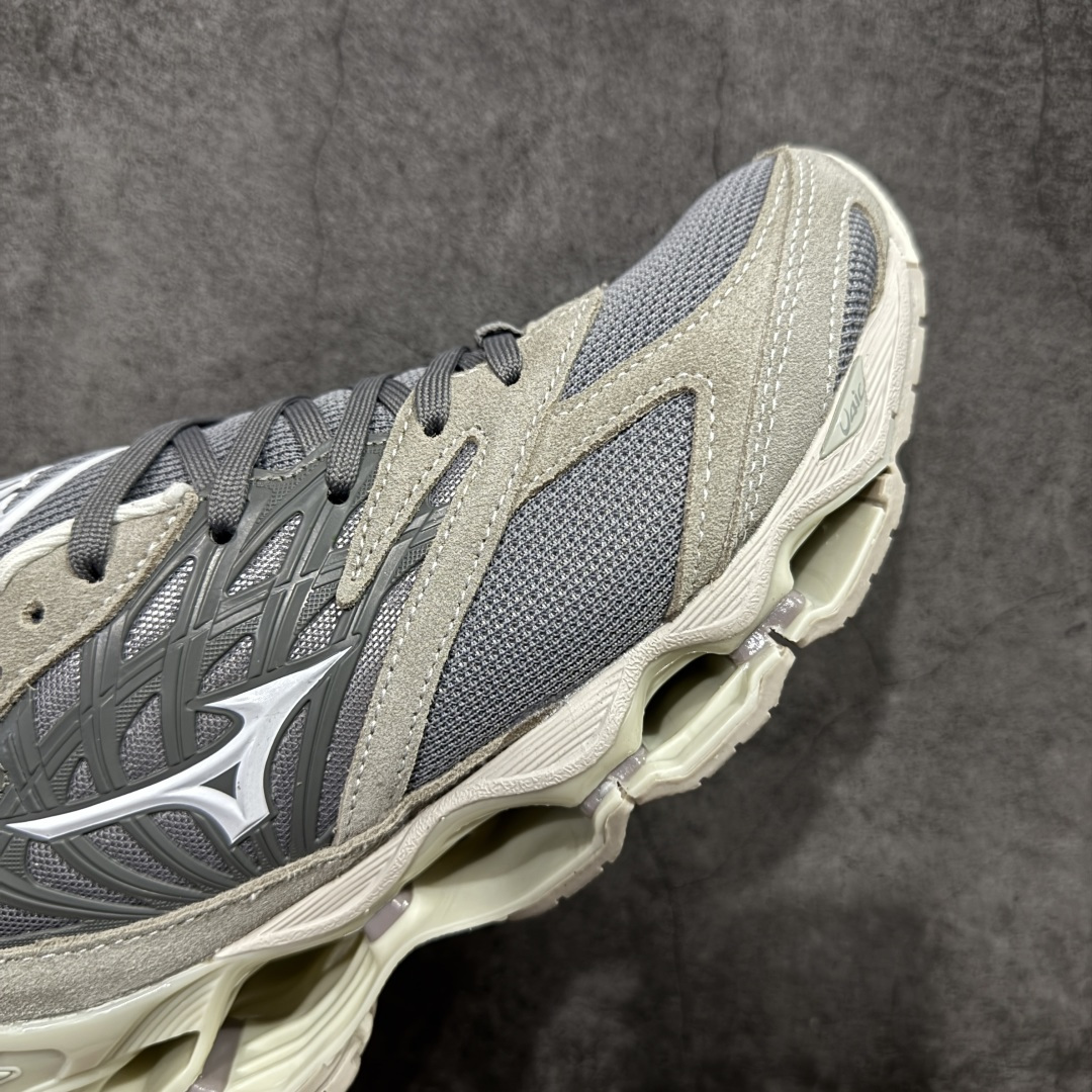 图片[6]-【纯原版】Mizuno 美津侬 WAVE PROPHECY 14S 复古时尚休闲舒适运动跑步鞋 美津浓WAVE机械缓震 可以说是机械缓震跑鞋科技的翘楚有着非凡的适应性，有着充分而持久的缓震能力和轻量化设计，是一双可以陪伴我们日常训练甚至是半马比赛的跑鞋，无论是“跑步初哥”还是“精英老鸟”，只要不是比较夸张的大体重人群，都可以穿着WAVE RIDER 来跑步。如果你不知道跑步穿什么鞋，不知道给别人推荐什么鞋，那么选“美津浓 ” 尺码：36-45-选品中心