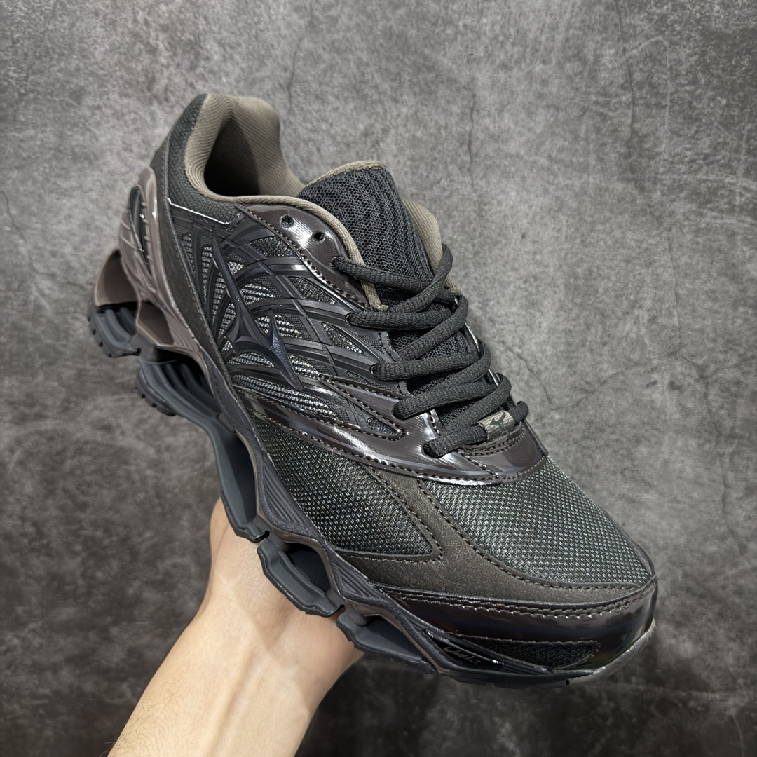 图片[3]-【纯原版】Mizuno 美津侬 WAVE PROPHECY 14S 复古时尚休闲舒适运动跑步鞋 美津浓WAVE机械缓震 可以说是机械缓震跑鞋科技的翘楚有着非凡的适应性，有着充分而持久的缓震能力和轻量化设计，是一双可以陪伴我们日常训练甚至是半马比赛的跑鞋，无论是“跑步初哥”还是“精英老鸟”，只要不是比较夸张的大体重人群，都可以穿着WAVE RIDER 来跑步。如果你不知道跑步穿什么鞋，不知道给别人推荐什么鞋，那么选“美津浓 ” 尺码：36-45-选品中心