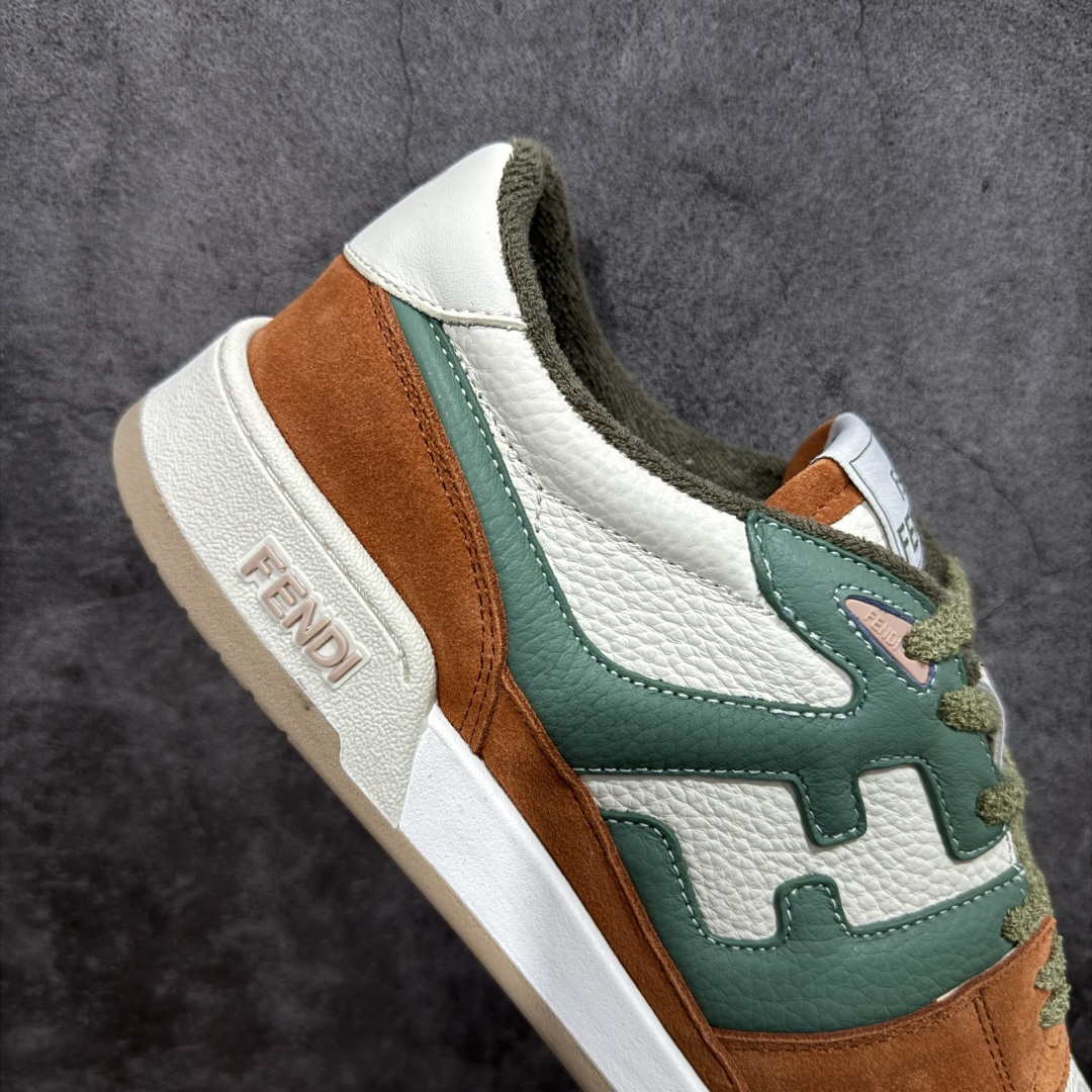 图片[7]-【YS纯原】广奢高端货 FENDI芬迪 Match 绒面皮革 压纹系带 男女同款 黑白红底经典款 ✦ 官方同源渠道 · 原装订单 ✦ 专柜全套包装＋原装配件齐全 ✦ 鞋底内置核心防伪芯片 · 可感应 ✦ FENDI Match 最新爆款情侣款板鞋 ✦ 高工艺无缝细空胶技术 ✦ 贴楦误差仅 0.05mm ✦ 固特异内外锁死工艺 ✦ 最大弯折也不开胶 · 环保无异味 ✦ 麂皮＋胶片拼接鞋面，质感更高级 ✦ Logo内里使用毛巾绒MX，脚感细腻温柔 尺码：35-46-选品中心