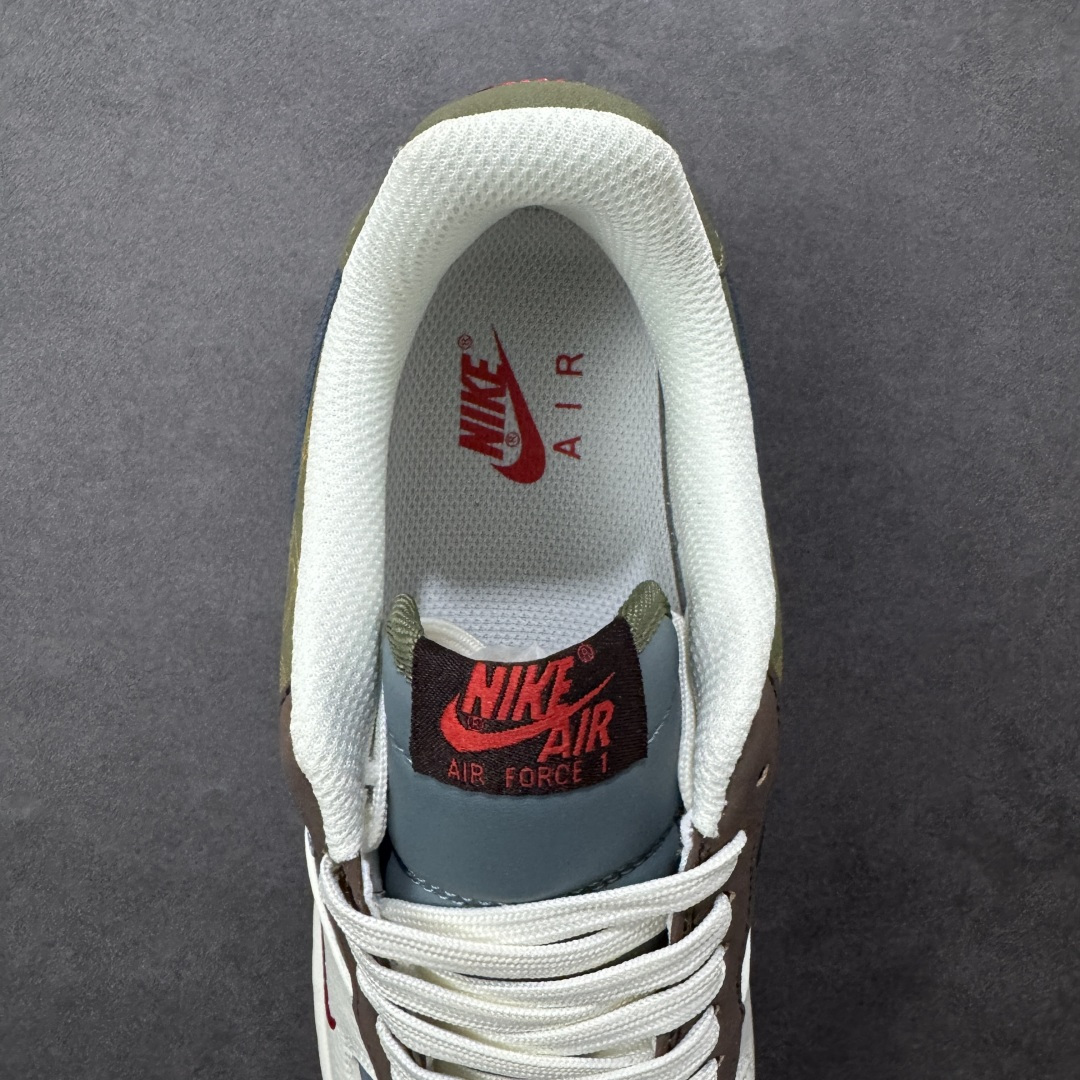图片[7]-【定制版】NIke Air Force 1 \’07 Low “马年限定–青褐织云金纹” 空军一号低帮 运动鞋 休闲鞋 折边针车 工艺难度大 原楦头原纸板 高端定制鞋盒 原厂鞋底 超高清洁度 细节完美 货号：NH0601-536 尺码：36 36.5 37.5 38 38.5 39 40 40.5 41 42 42.5 43 44 44.5 45-选品中心