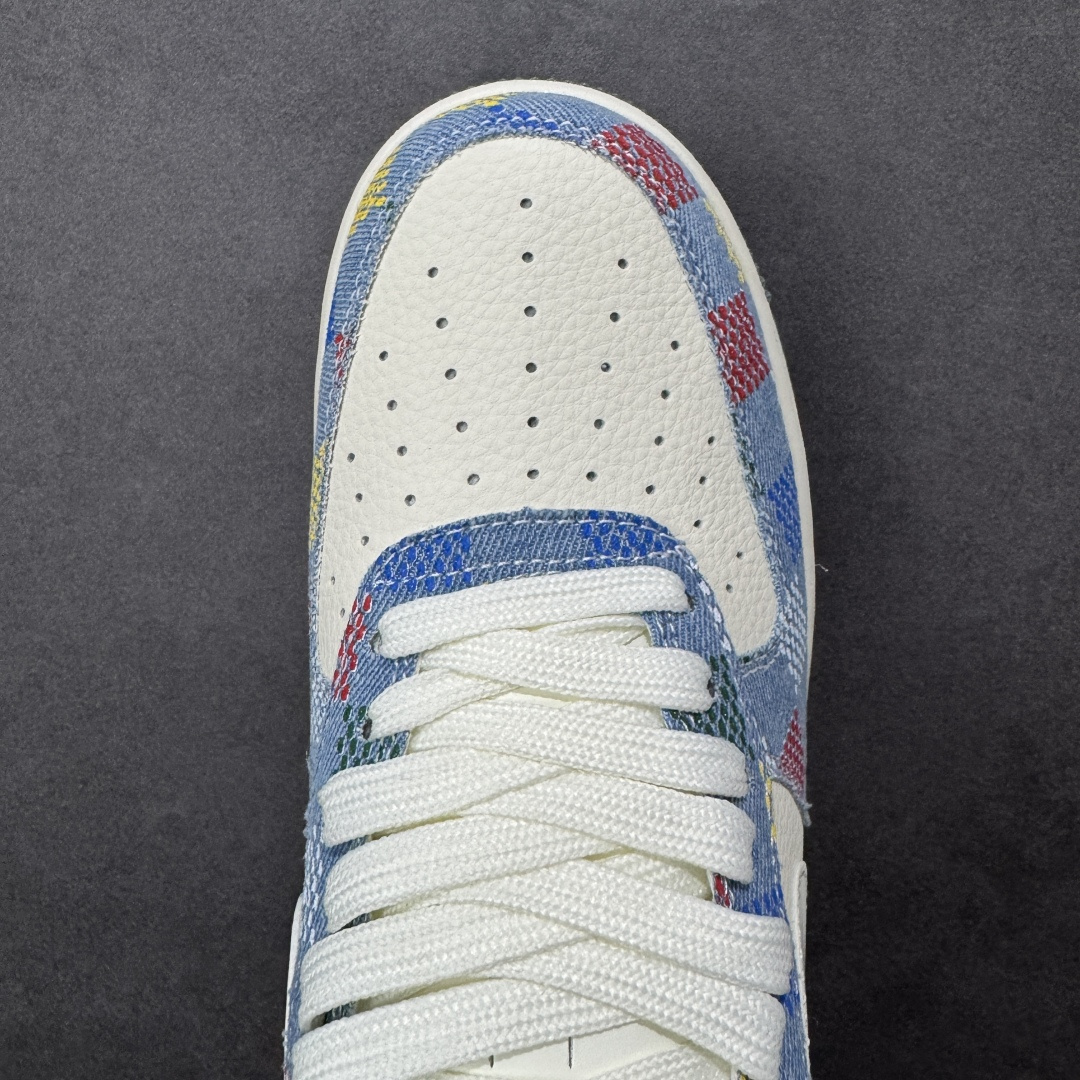 图片[8]-【定制版】Nike Air Force 1\’07 Low 丹宁老花 空军一号低帮休闲板鞋  #原楦头原纸板 高端定制鞋盒 原厂鞋底 超高清洁度 细节完美 货号：DN1688-813  尺码：36 36.5 37.5 38 38.5 39 40 40.5 41 42 42.5 43 44 44.5 45-选品中心