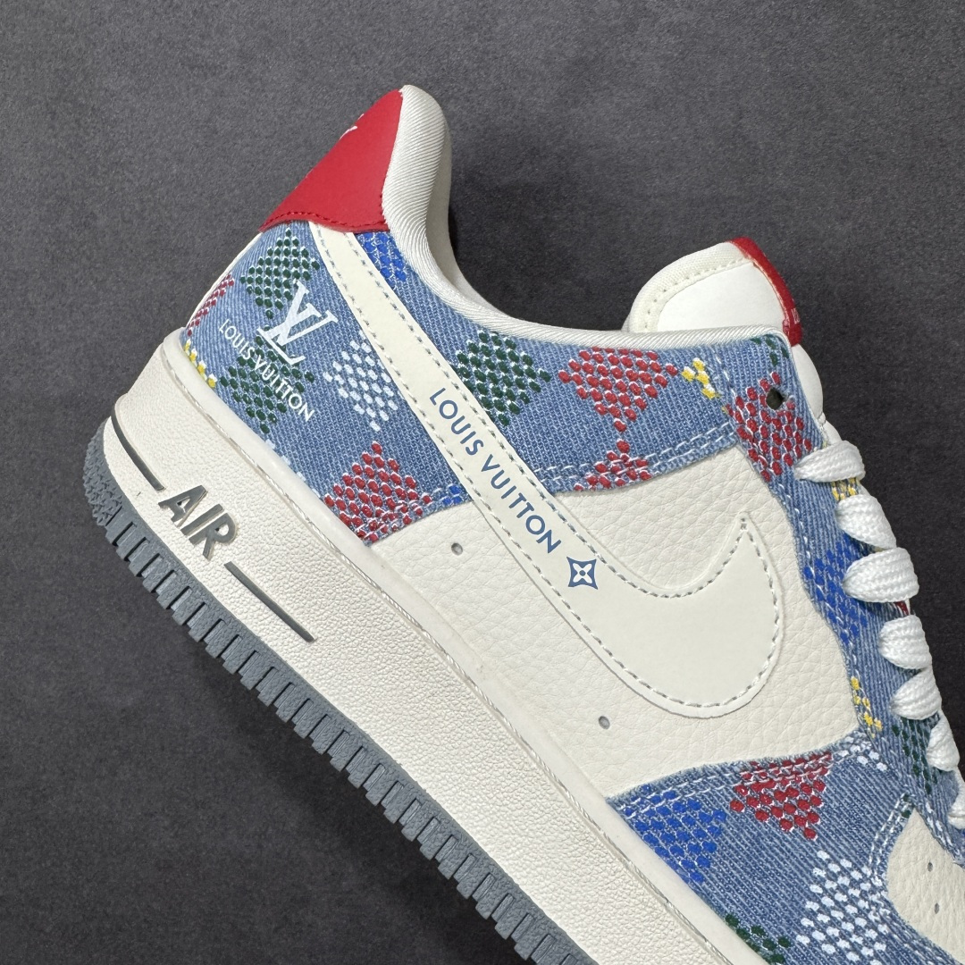 图片[6]-【定制版】Nike Air Force 1\’07 Low 丹宁老花 空军一号低帮休闲板鞋  #原楦头原纸板 高端定制鞋盒 原厂鞋底 超高清洁度 细节完美 货号：DN1688-813  尺码：36 36.5 37.5 38 38.5 39 40 40.5 41 42 42.5 43 44 44.5 45-选品中心