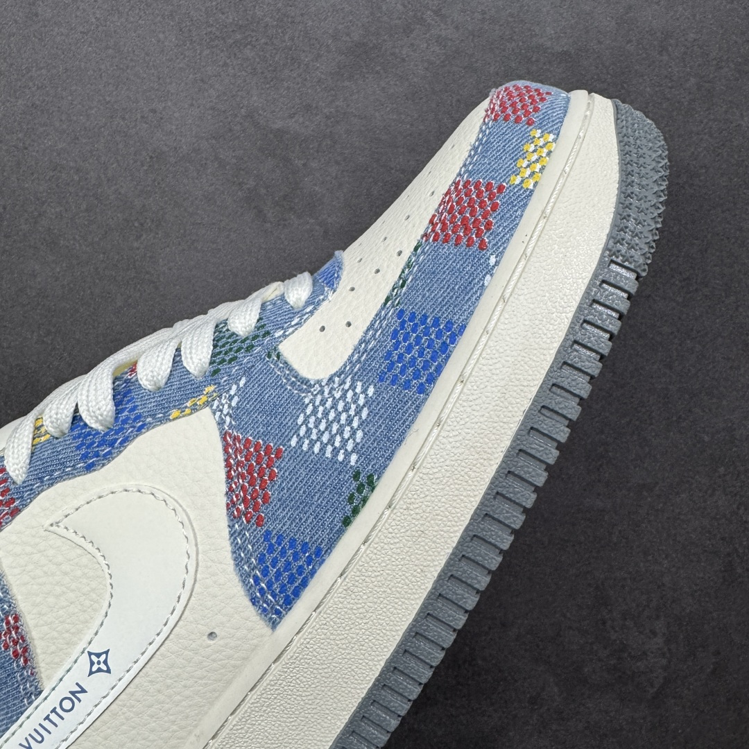 图片[5]-【定制版】Nike Air Force 1\’07 Low 丹宁老花 空军一号低帮休闲板鞋  #原楦头原纸板 高端定制鞋盒 原厂鞋底 超高清洁度 细节完美 货号：DN1688-813  尺码：36 36.5 37.5 38 38.5 39 40 40.5 41 42 42.5 43 44 44.5 45-选品中心