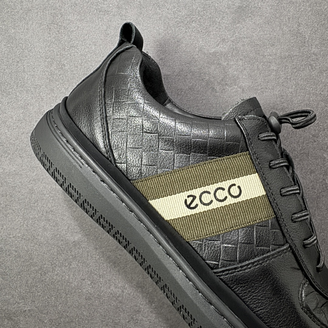 图片[6]-【广东纯原版】Ecco爱步 柔酷8号健步系列休闲板鞋 #原单品质 鞋面选用头层小牛皮压纹工艺 鞋型饱满立体感十足，上脚非常透气 超软橡胶大底 软面软底 脚感一流 完美造型顶级品质 货号：583207-01001 尺码：38 39 40 41 42 43 44 皮鞋码-选品中心