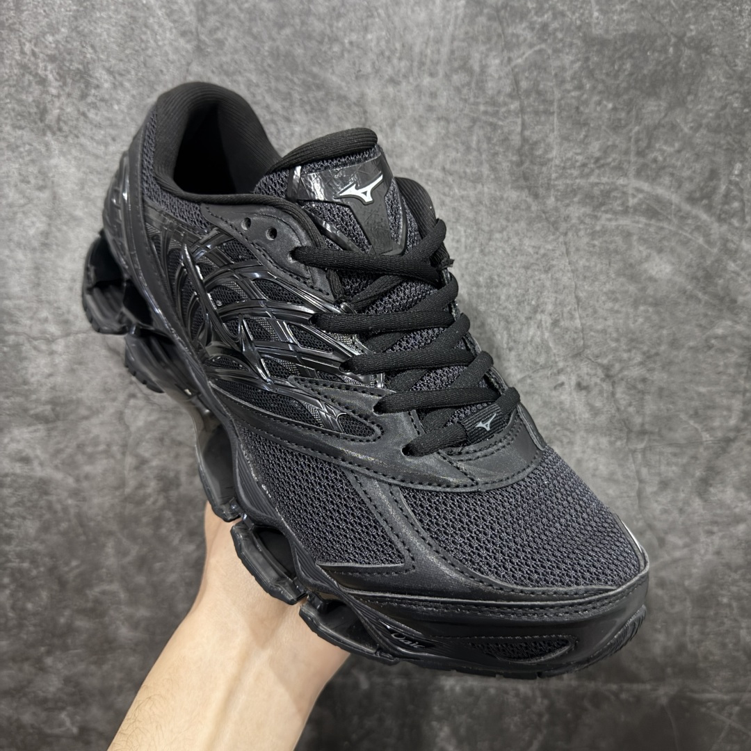 图片[3]-【纯原版】Mizuno 美津侬 WAVE PROPHECY 14S 复古时尚休闲舒适运动跑步鞋 美津浓WAVE机械缓震 可以说是机械缓震跑鞋科技的翘楚有着非凡的适应性，有着充分而持久的缓震能力和轻量化设计，是一双可以陪伴我们日常训练甚至是半马比赛的跑鞋，无论是“跑步初哥”还是“精英老鸟”，只要不是比较夸张的大体重人群，都可以穿着WAVE RIDER 来跑步。如果你不知道跑步穿什么鞋，不知道给别人推荐什么鞋，那么选“美津浓 ” 尺码：36-45-选品中心