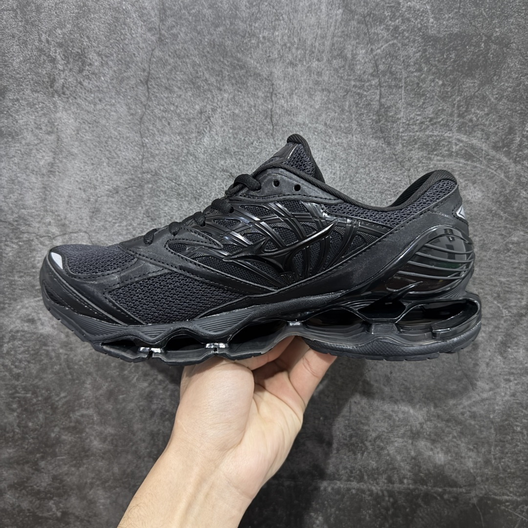 图片[2]-【纯原版】Mizuno 美津侬 WAVE PROPHECY 14S 复古时尚休闲舒适运动跑步鞋 美津浓WAVE机械缓震 可以说是机械缓震跑鞋科技的翘楚有着非凡的适应性，有着充分而持久的缓震能力和轻量化设计，是一双可以陪伴我们日常训练甚至是半马比赛的跑鞋，无论是“跑步初哥”还是“精英老鸟”，只要不是比较夸张的大体重人群，都可以穿着WAVE RIDER 来跑步。如果你不知道跑步穿什么鞋，不知道给别人推荐什么鞋，那么选“美津浓 ” 尺码：36-45-选品中心
