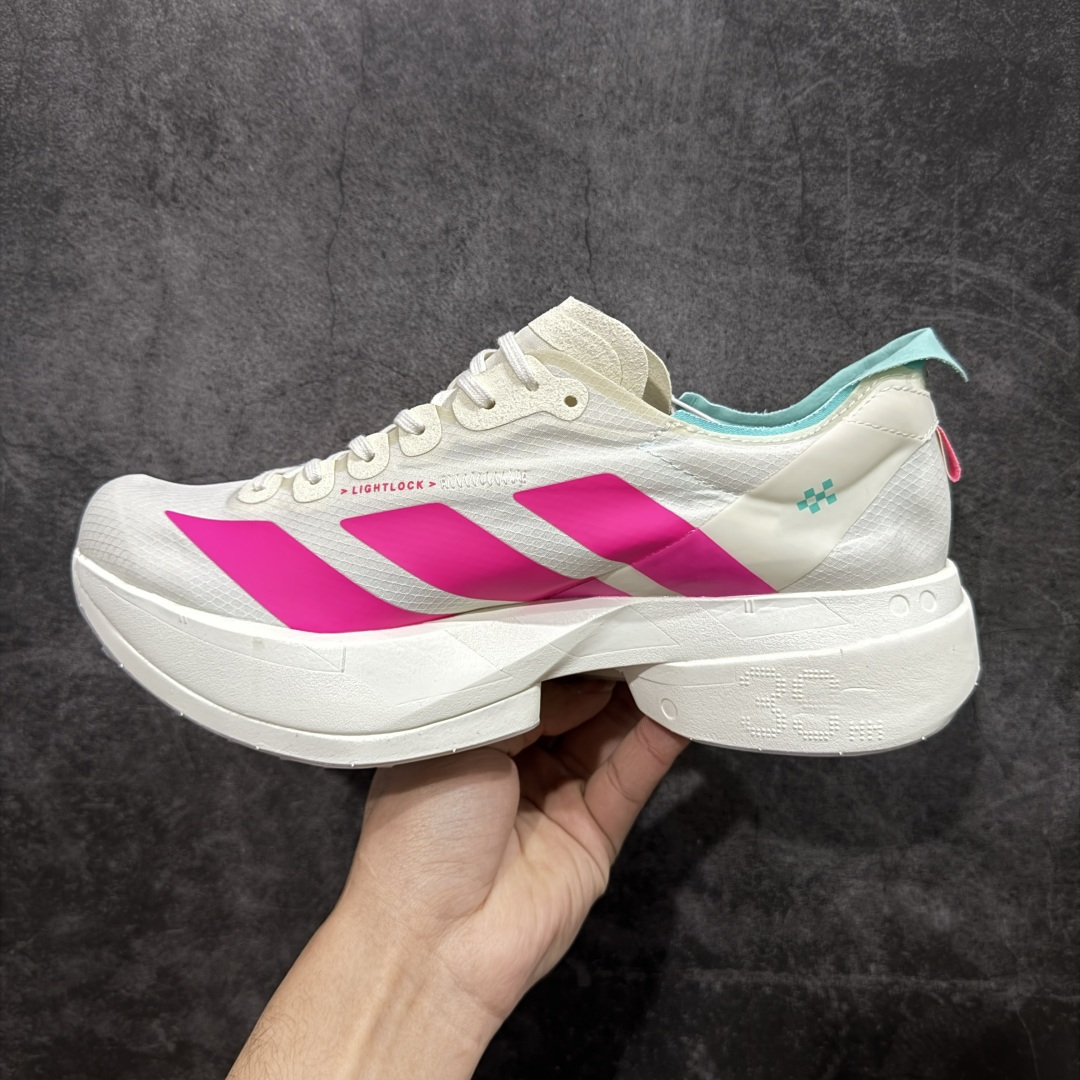 图片[2]-【NO.1纯原】Adidas Adizero Adios Pro 4 M竞训跑步鞋 马拉松北京限定 KJ3873 市场独一档品质 区别所有版本 原鞋购入开发数月 原材料 原档案打造 细节版型一比一 独立双层组合底私模. 搭配ENERGYRODS 2.0真碳柱，每一步都动力满满 鞋面用的是Lightlock技术，轻透又贴合，就像给脚定制的一样。 中底是全掌Lightstrike Pro泡棉，软弹感超绝 真正一比一还原真实脚感💪🏻 尺码：36 36.5 37 38 38.5 39 40 40.5 41 42 42.5 43 44 44.5 45 46-选品中心