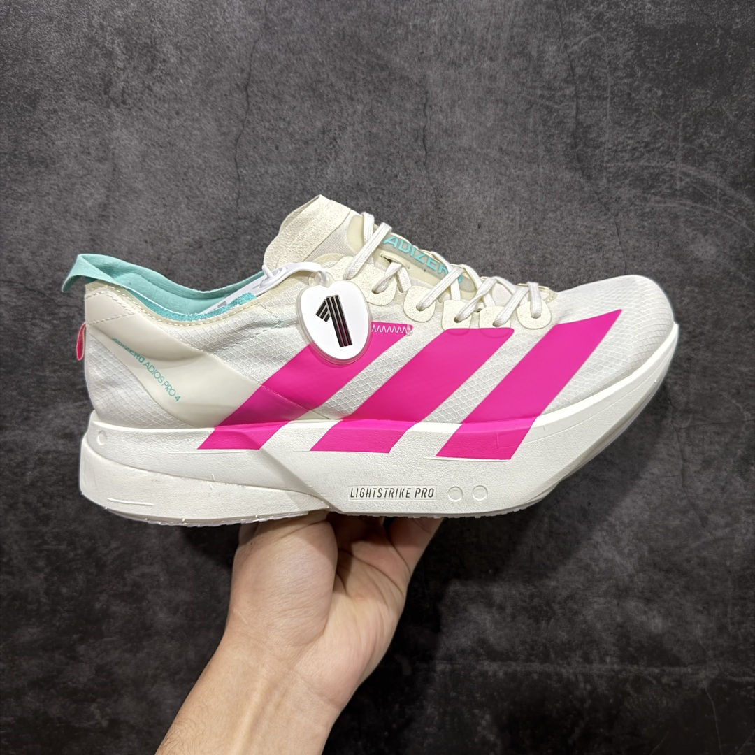 【NO.1纯原】Adidas Adizero Adios Pro 4 M竞训跑步鞋 马拉松北京限定 KJ3873 市场独一档品质 区别所有版本 原鞋购入开发数月 原材料 原档案打造 细节版型一比一 独立双层组合底私模. 搭配ENERGYRODS 2.0真碳柱,每一步都动力满满 鞋面用的是Lightlock技术,轻透又贴合,就像给脚定制的一样。 中底是全掌Lightstrike Pro泡棉,软弹感超绝 真正一比一还原真实脚感💪🏻 尺码:36 36.5 37 38 38.5 39 40 40.5 41 42 42.5 43 44 44.5 45 46-选品中心