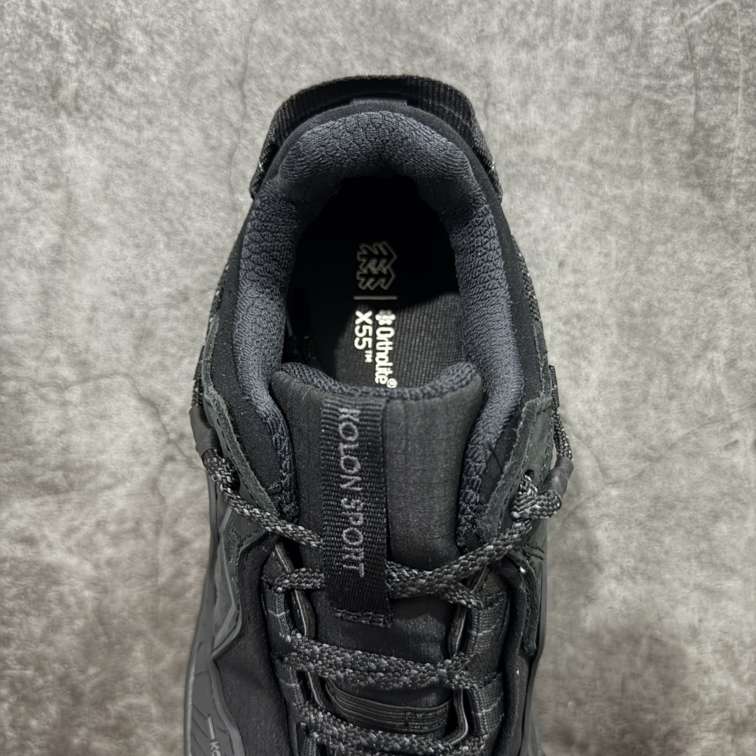 图片[8]-【纯原M版】可隆KOLON SPORT LITCAMP MEGA 时尚舒适 低帮 户外防水功能鞋 男女同款 防水支撑轻便回弹 低帮徒步鞋 纯原大厂出品 纯原版本👏 脚感软到像踩云朵☁️—鞋面柔软贴合脚型 走石子路也不硌脚 防滑V黄金大底纹路深似锯齿，泥地、陡坡都稳稳拿捏 下雨天也不怕打滑 黑色耐脏又百搭 日常穿去上班是低调质感 进山徒步是可靠装备，从城市到山野，一双鞋承包所有 “出走计划” 尺码：36-46-选品中心