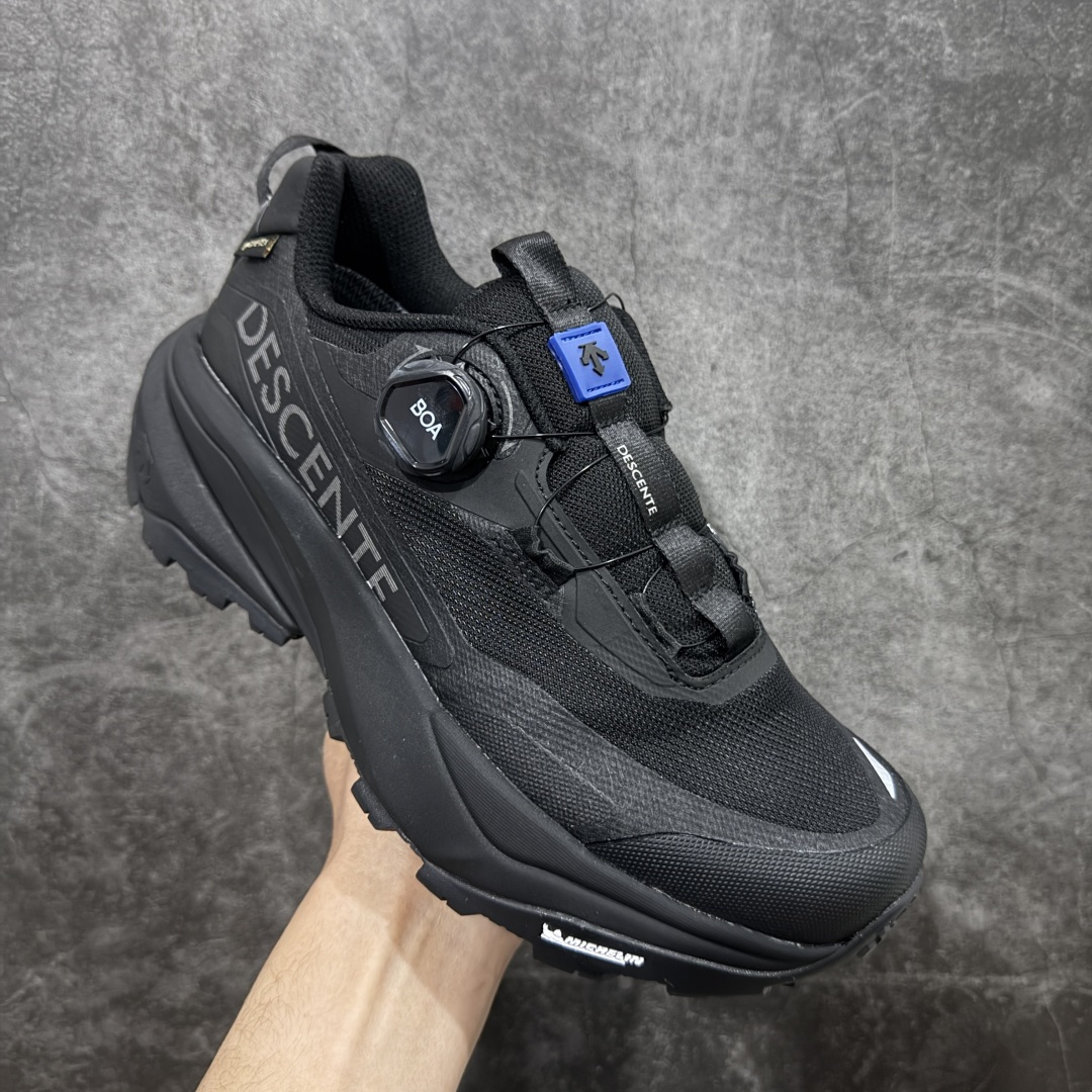 图片[3]-【纯原版】迪桑特DESCENTE SKI STYLE系列 GORE-TEX 舒适 耐磨防水 低帮 徒步鞋 男女同款 棕白色 采用皮面网眼材质鞋面 通透不闷热 前掌易弯折设计 提供灵活的穿着感受 后跟Z-FOAM填充 缓震回弹 BOA FIT SYSTEM系带系统 便捷穿脱 尺码：40-45-选品中心