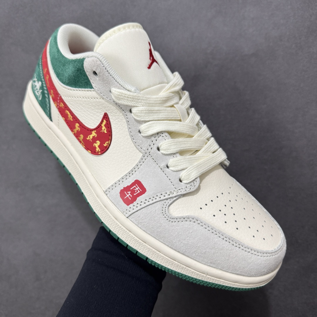 图片[3]-【定制版】Air Jordan 1 Low AJ1 乔1 马年限定2026高端定制 低帮复古篮球鞋  #定制皮料 原厂3D打印 定制鞋盒 原楦原纸板 纯正空军版型 内置全掌气垫 货号：LX1988-823  尺码：36 36.5 37.5 38 38.5 39 40 40.5 41 42 42.5 43 44 44.5 45-选品中心