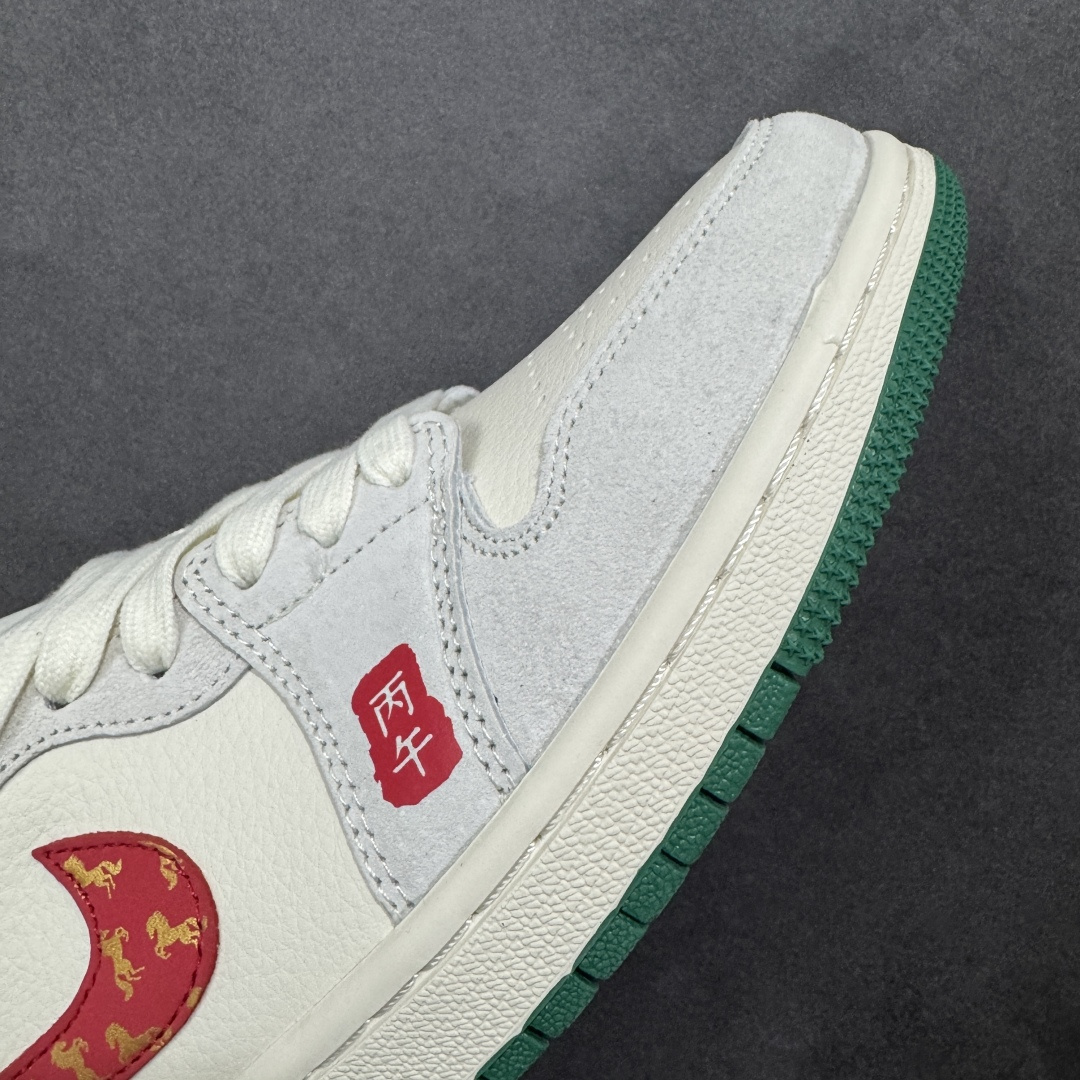 图片[5]-【定制版】Air Jordan 1 Low AJ1 乔1 马年限定2026高端定制 低帮复古篮球鞋  #定制皮料 原厂3D打印 定制鞋盒 原楦原纸板 纯正空军版型 内置全掌气垫 货号：LX1988-823  尺码：36 36.5 37.5 38 38.5 39 40 40.5 41 42 42.5 43 44 44.5 45-选品中心